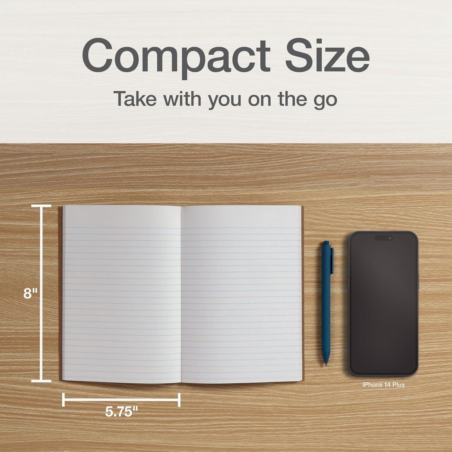 Cuadernos de Composición Oxford 6 Paquetes 60 Hojas Kraft