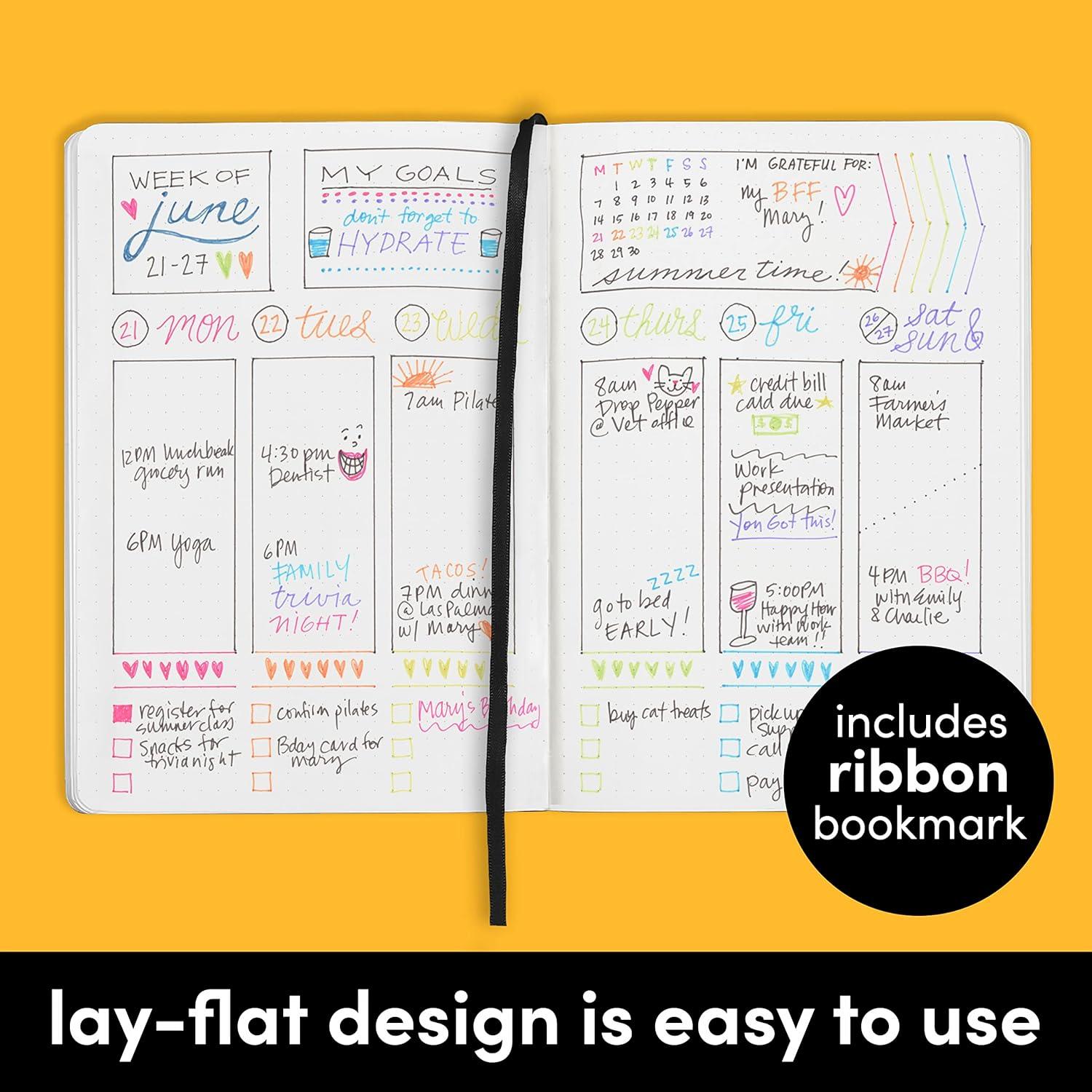 Cuaderno de Puntos Reciclado PAPERAGE Rosa 14.5x20.3cm 160 Páginas