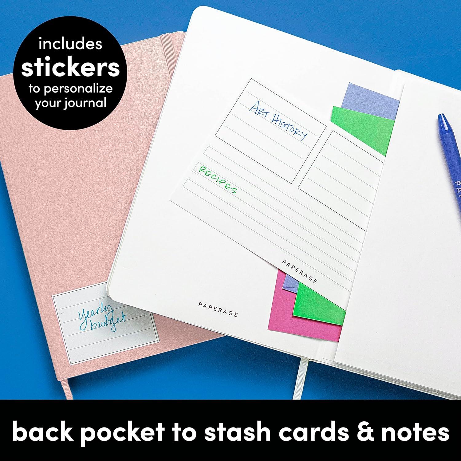 Cuaderno de Puntos Reciclado PAPERAGE Rosa 14.5x20.3cm 160 Páginas