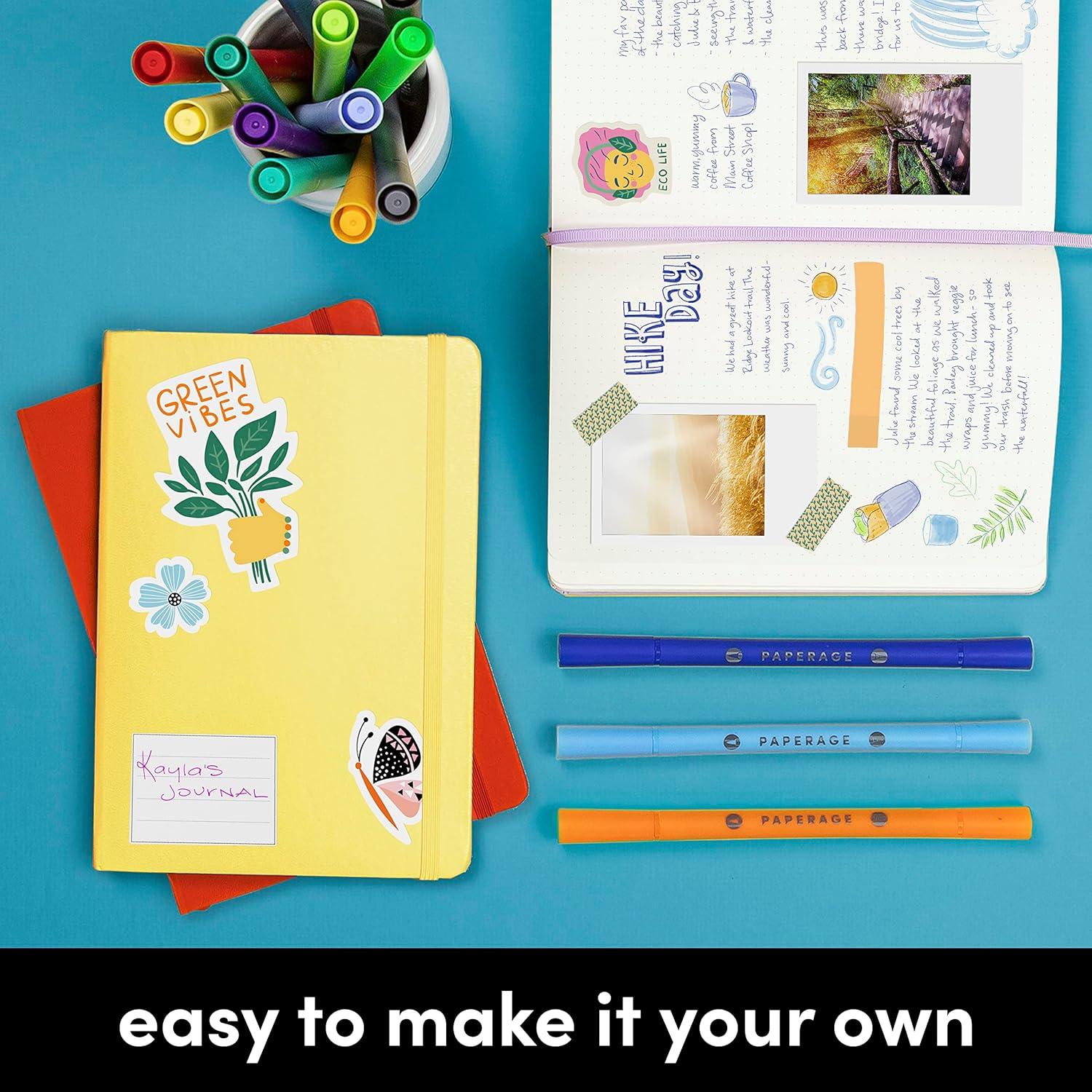 Cuaderno de Puntos Reciclado PAPERAGE Rosa 14.5x20.3cm 160 Páginas