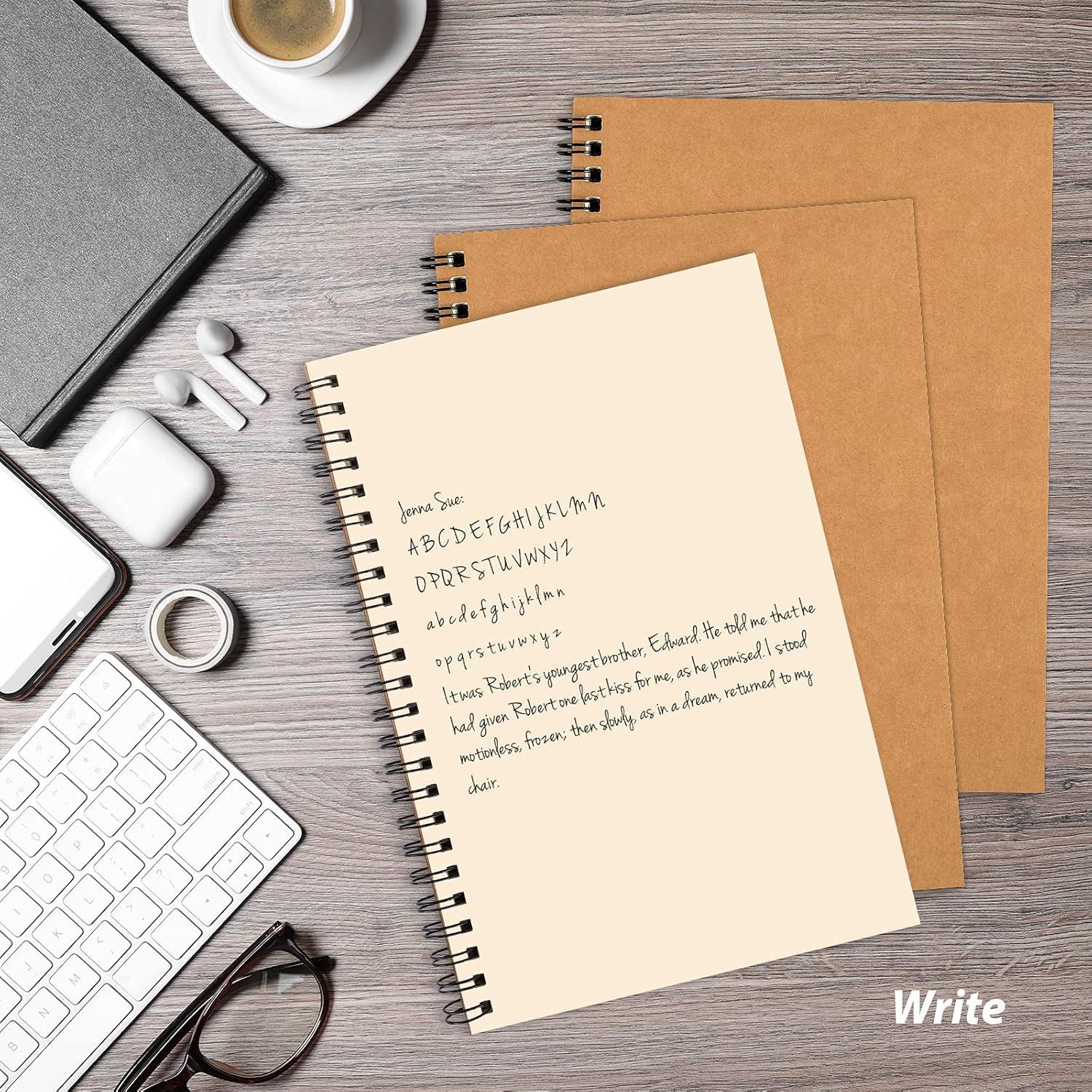 Paquete de 7 Cuadernos Espiral LABUK A5 Sin Rayas 100 Páginas