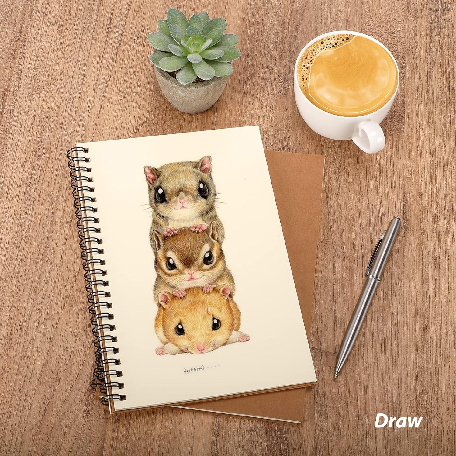 Paquete de 7 Cuadernos Espiral LABUK A5 Sin Rayas 100 Páginas