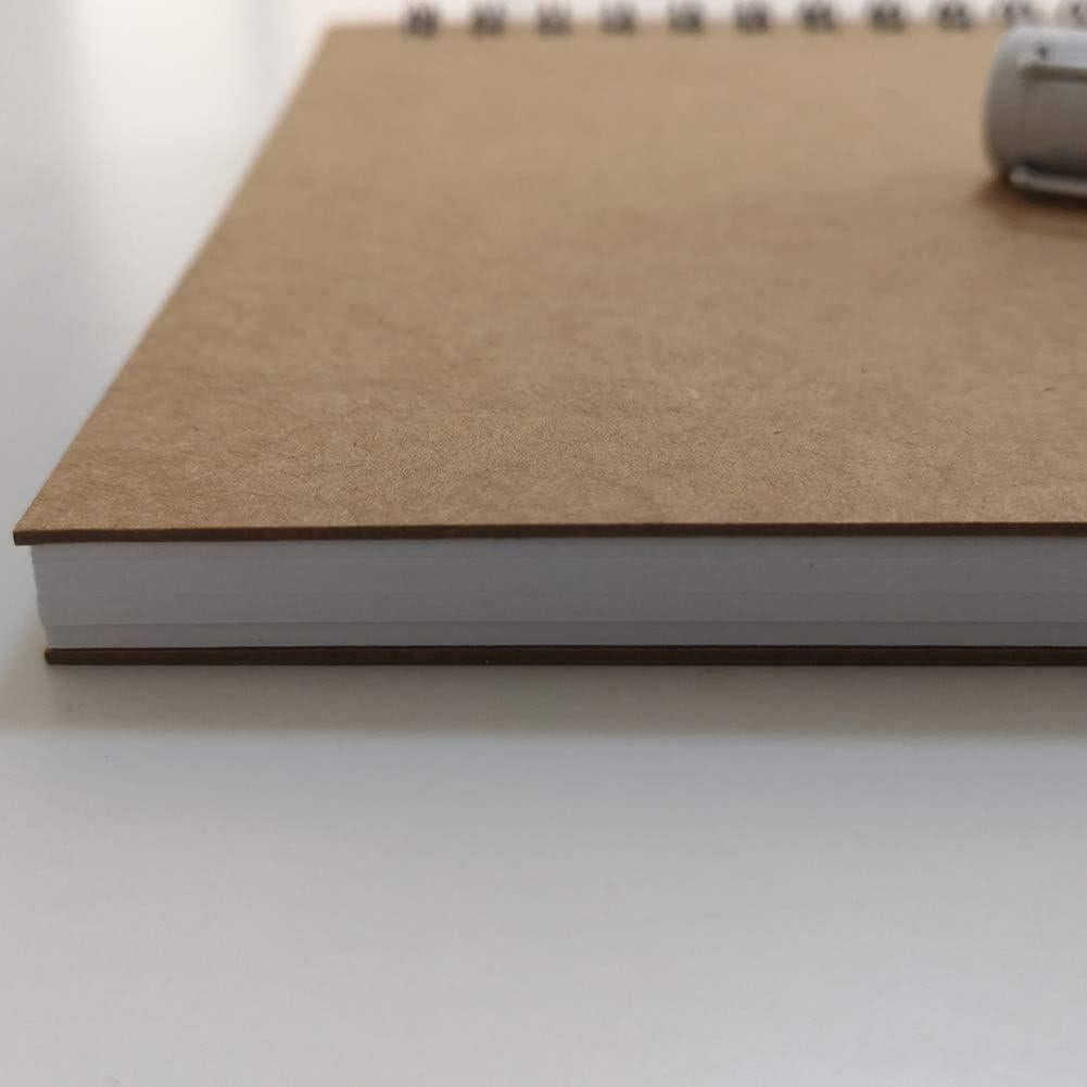 Cuaderno Espiral Rayado YUREE A5 60 Hojas 100g Marrón