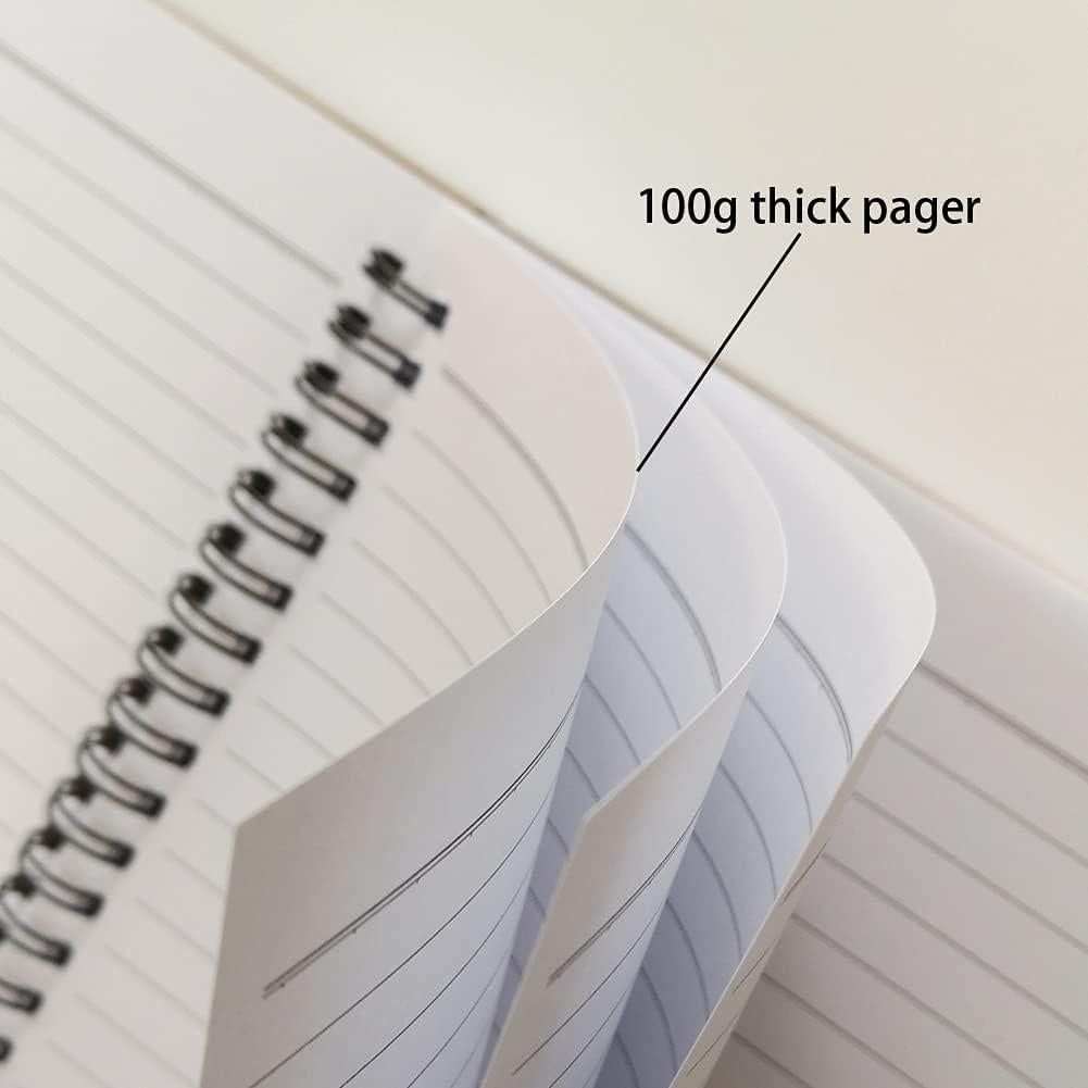 Cuaderno Espiral Rayado YUREE A5 60 Hojas 100g Marrón