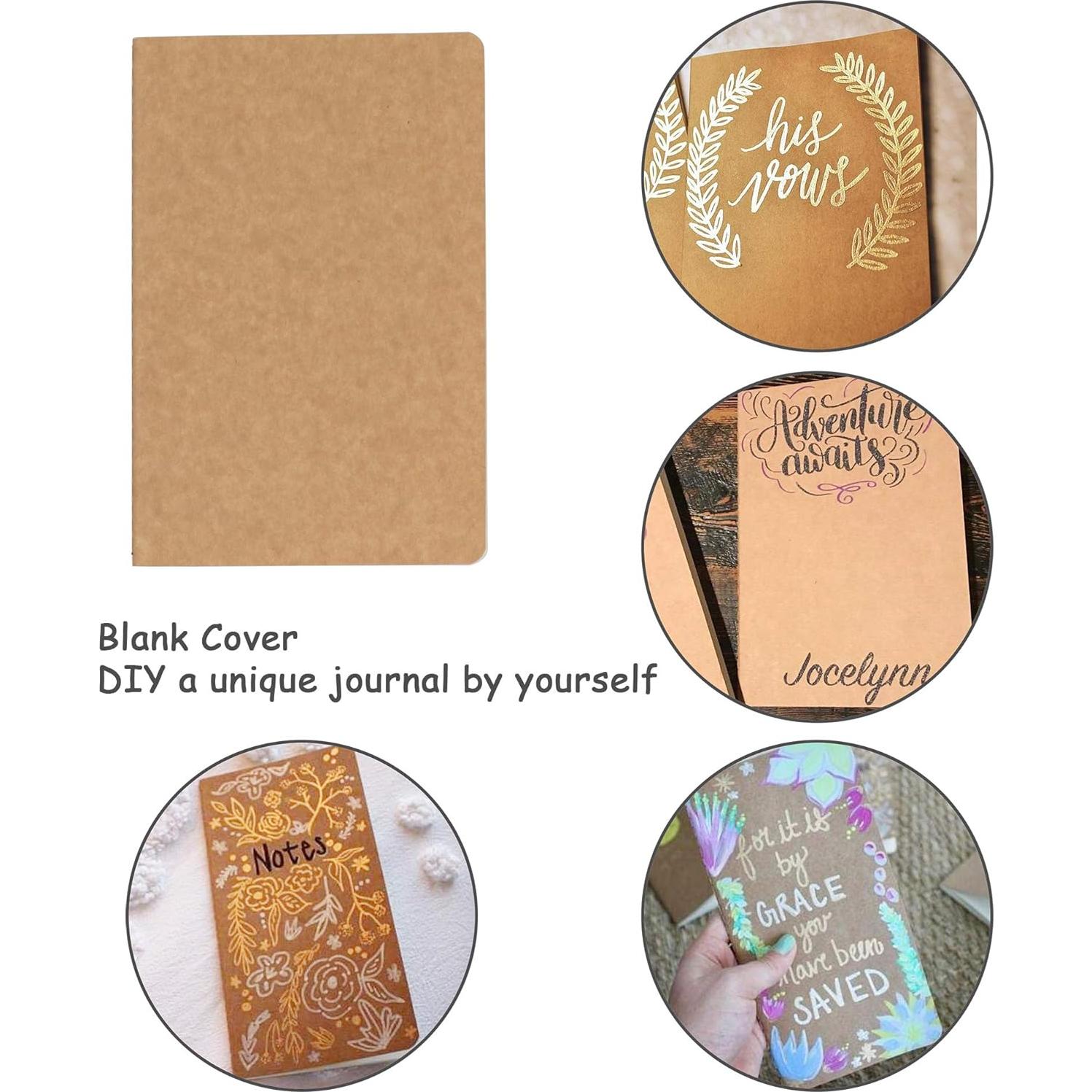 Conjunto de 3 Cuadernos de Viaje TWONE A5 Kraft 96 Páginas