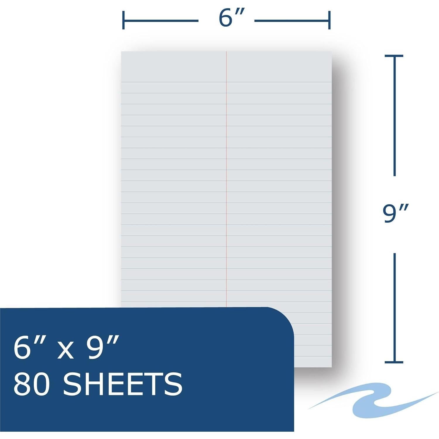 Cuadernos Steno ROARING SPRING, Paquete de 4, Papel Reciclado 80 Hojas