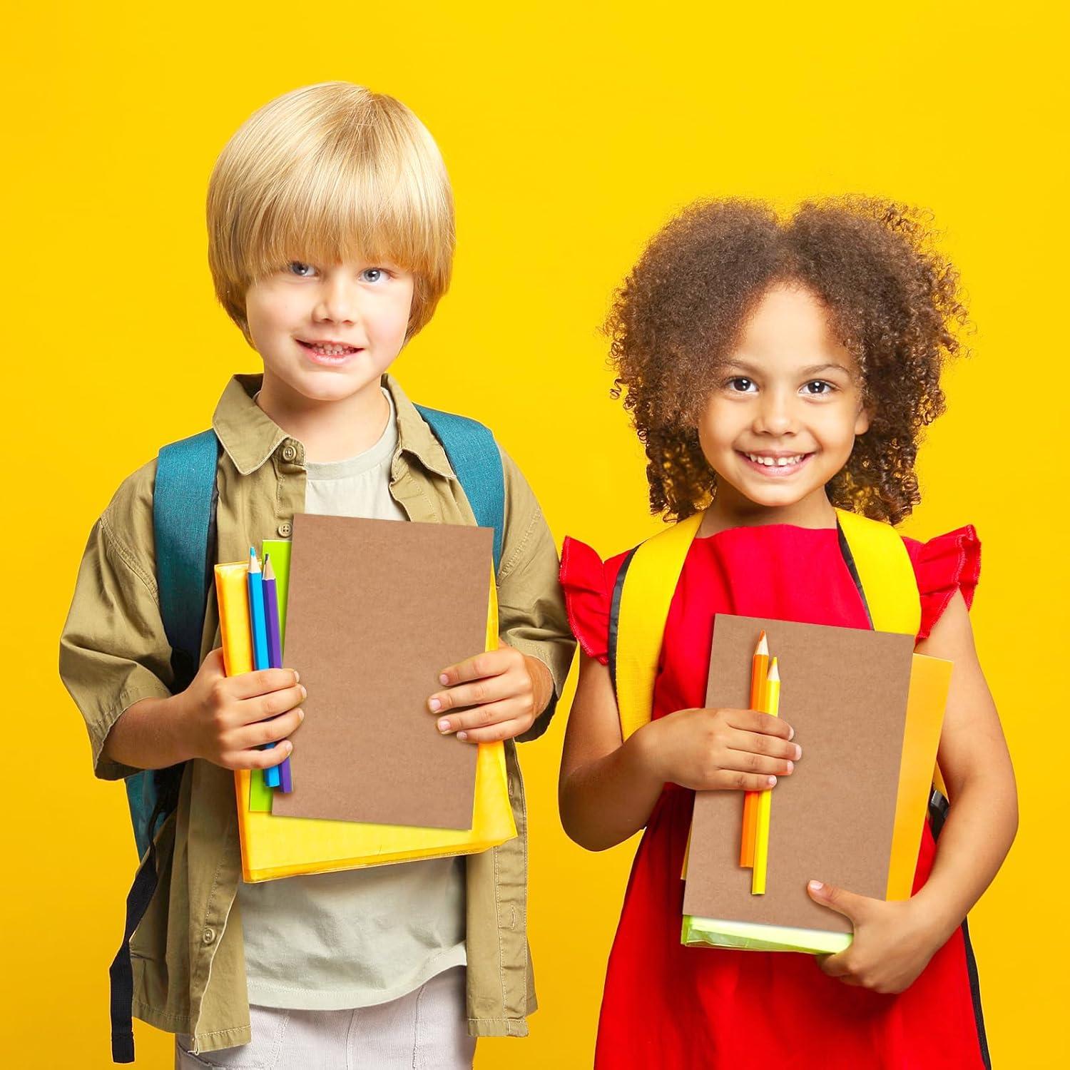 Paquete de 48 Cuadernos A5 LABUK Kraft con Rayas 60 Páginas