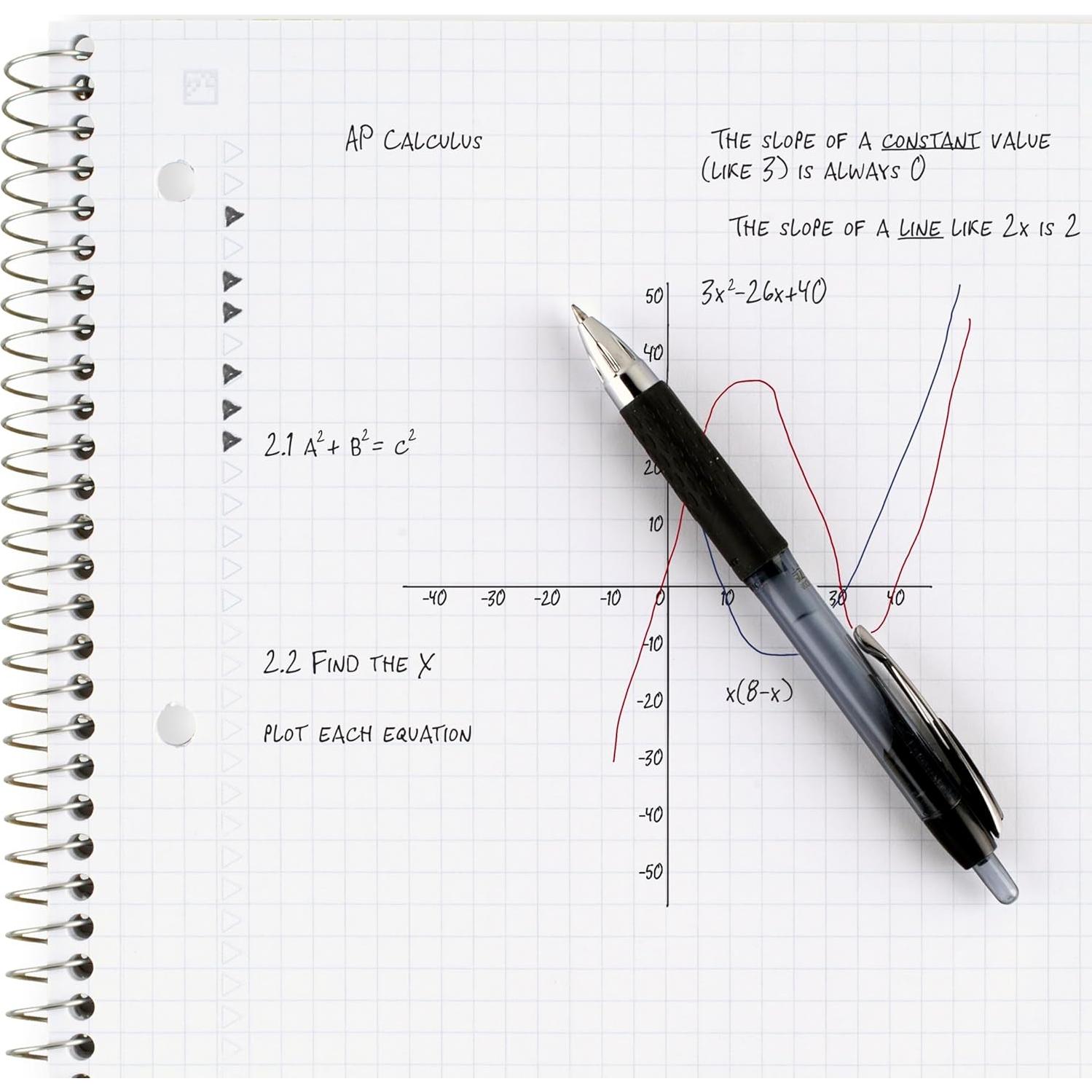 Cuaderno Espiral Five Star 1 Asignatura 100 Hojas Cuadriculado