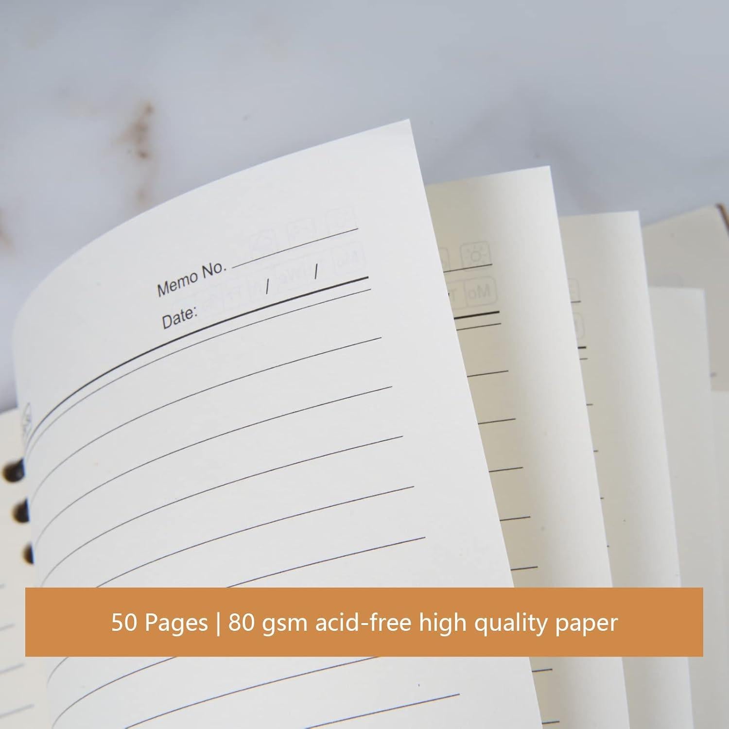 Paquete de 48 cuadernos en espiral A5 Ddaowanx con reglas