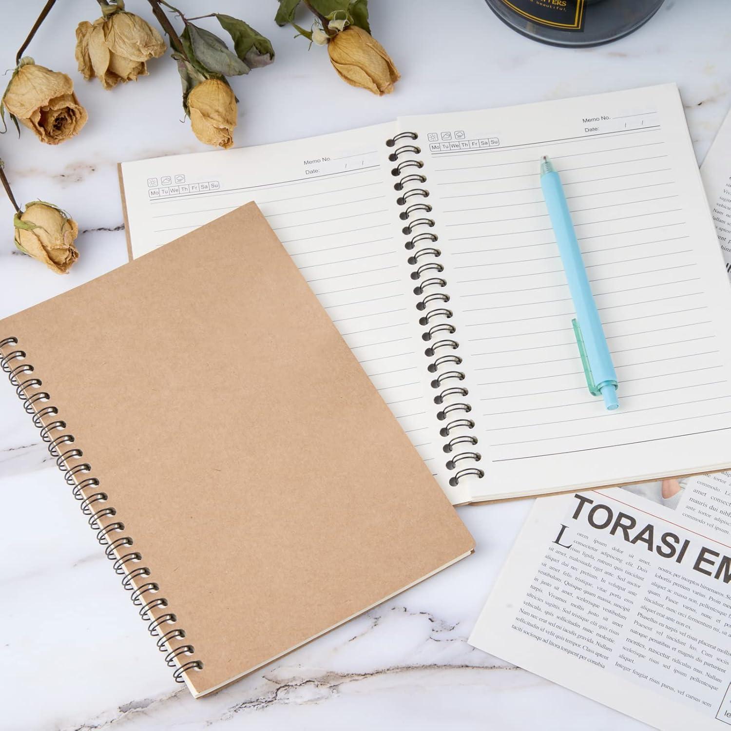 Paquete de 48 cuadernos en espiral A5 Ddaowanx con reglas