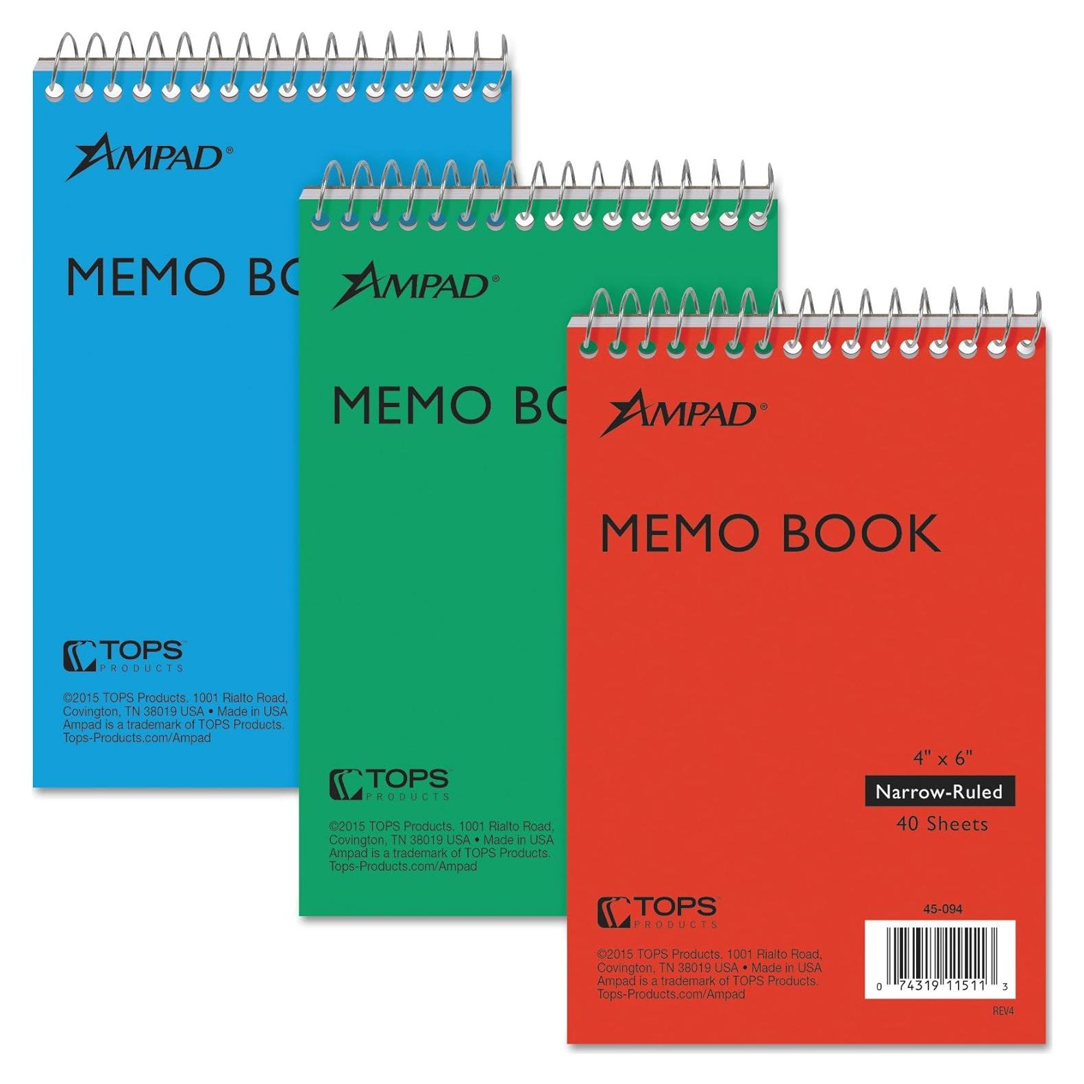 Cuaderno de bolsillo Ampad Efficiency reciclado 15x10 cm 3 unidades