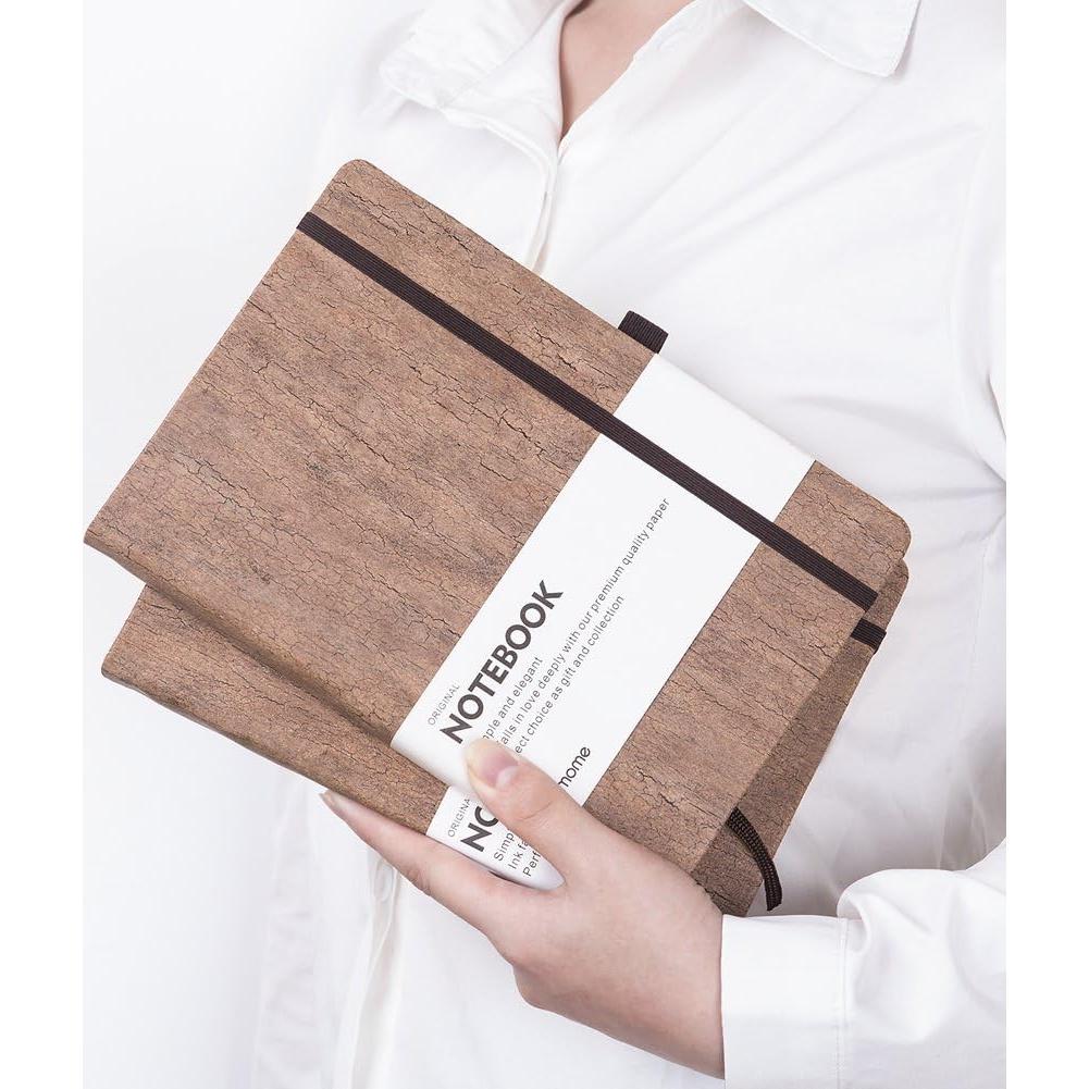 Cuaderno Lemome A5 de Corcho Natural Ecológico - 180 Páginas Rayadas