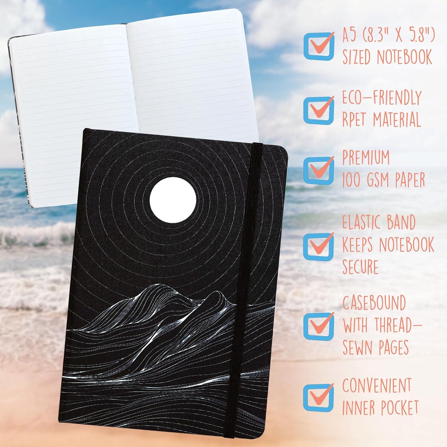 Cuaderno A5 con Rayas Universitarias Mejores Productos Negro