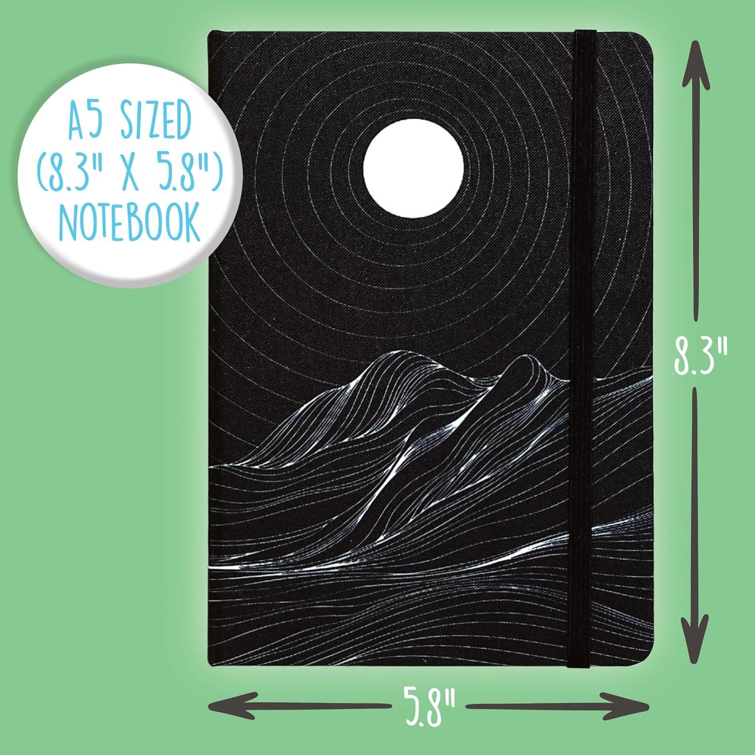 Cuaderno A5 con Rayas Universitarias Mejores Productos Negro