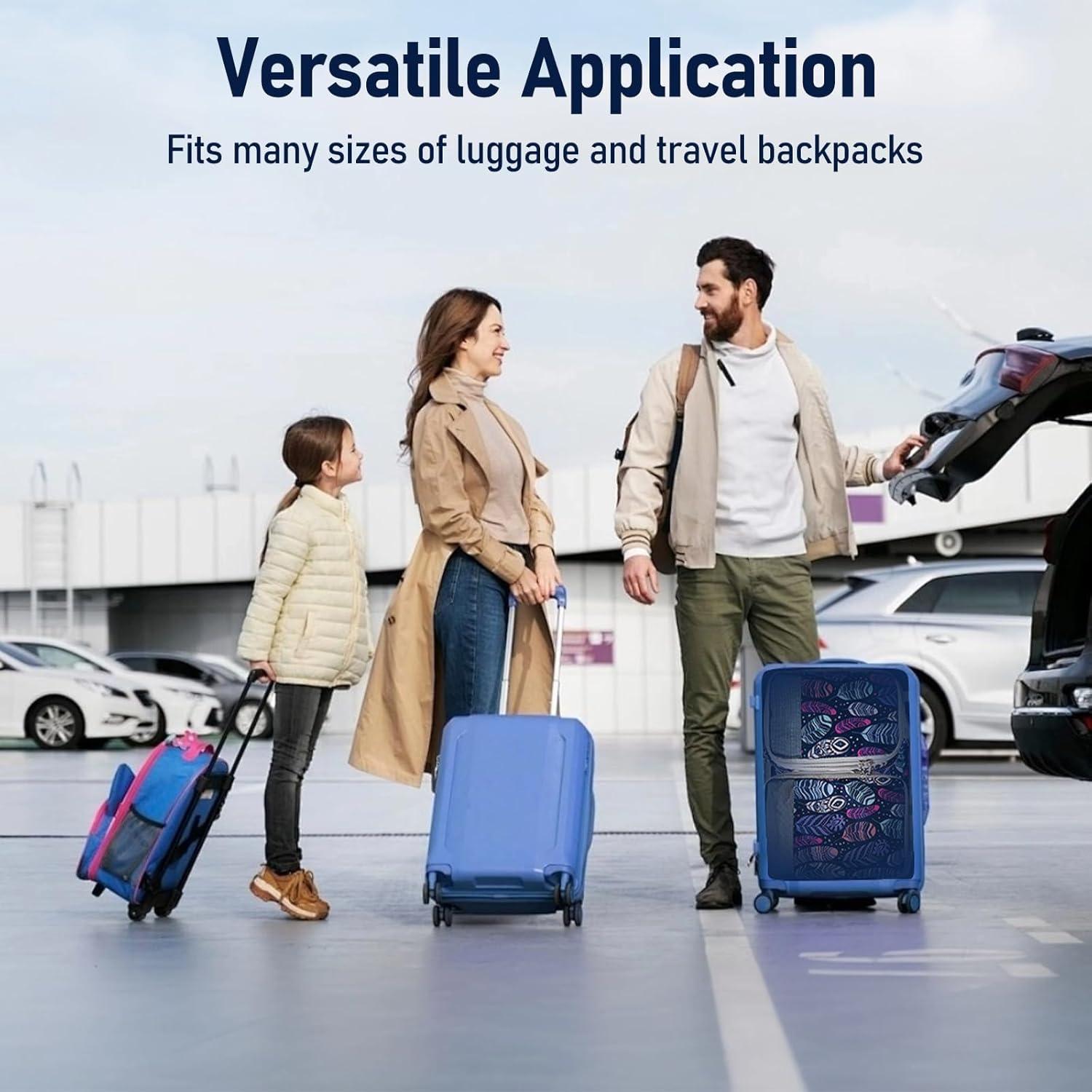 Set de 4 Cubos de Compresión YEEYAA para Equipaje 40.6x30.5cm