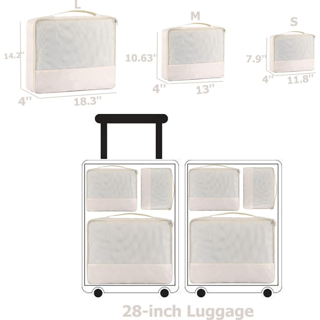 Cubos de Empaque DoubleTrip 6 Piezas para Maletas 28" Nylon