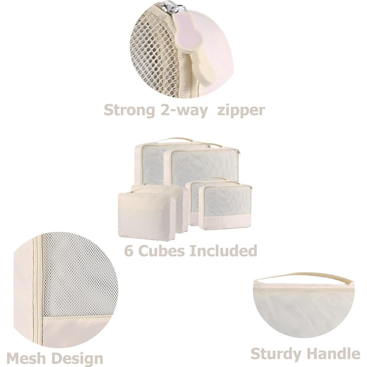 Cubos de Empaque DoubleTrip 6 Piezas para Maletas 28" Nylon