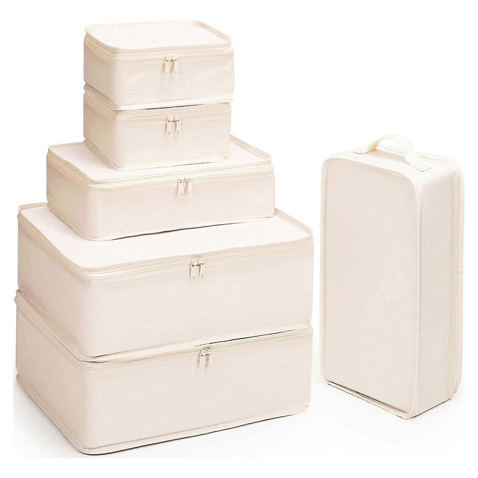 Mossio 6 Cubos de Empaque y Bolsa para Zapatos - Organizador de Viaje