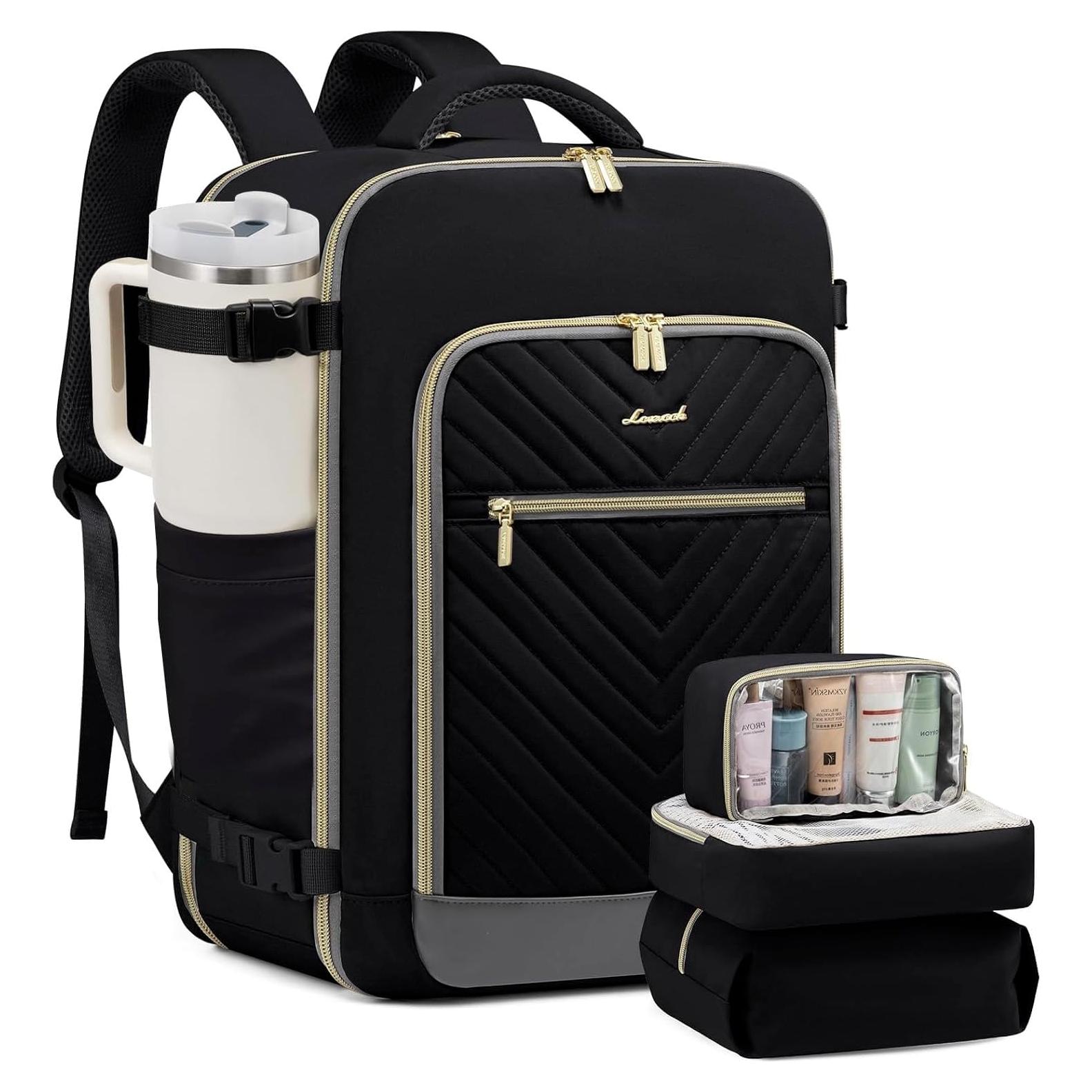 Mochila de Viaje LOVEVOOK 40L Aprobada para Vuelo con Cubos