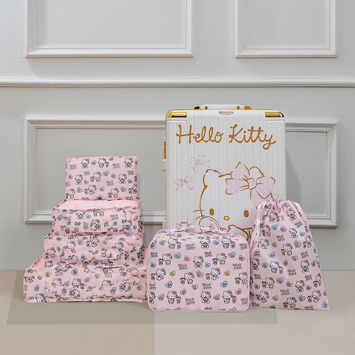 Set de Organizador de Viaje AmBealla 6 Piezas Rosa Impermeable