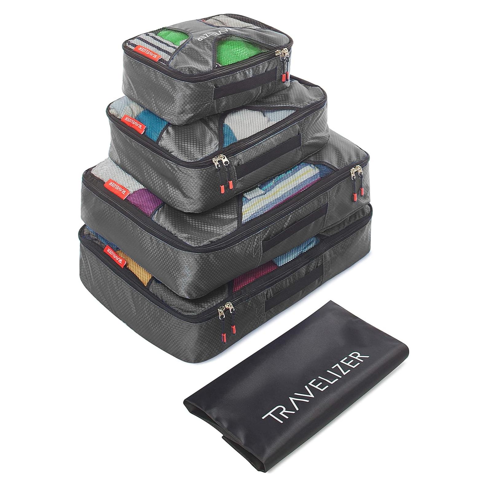 Cubos de Empaque para Viaje Travelizer 5 Piezas Gris
