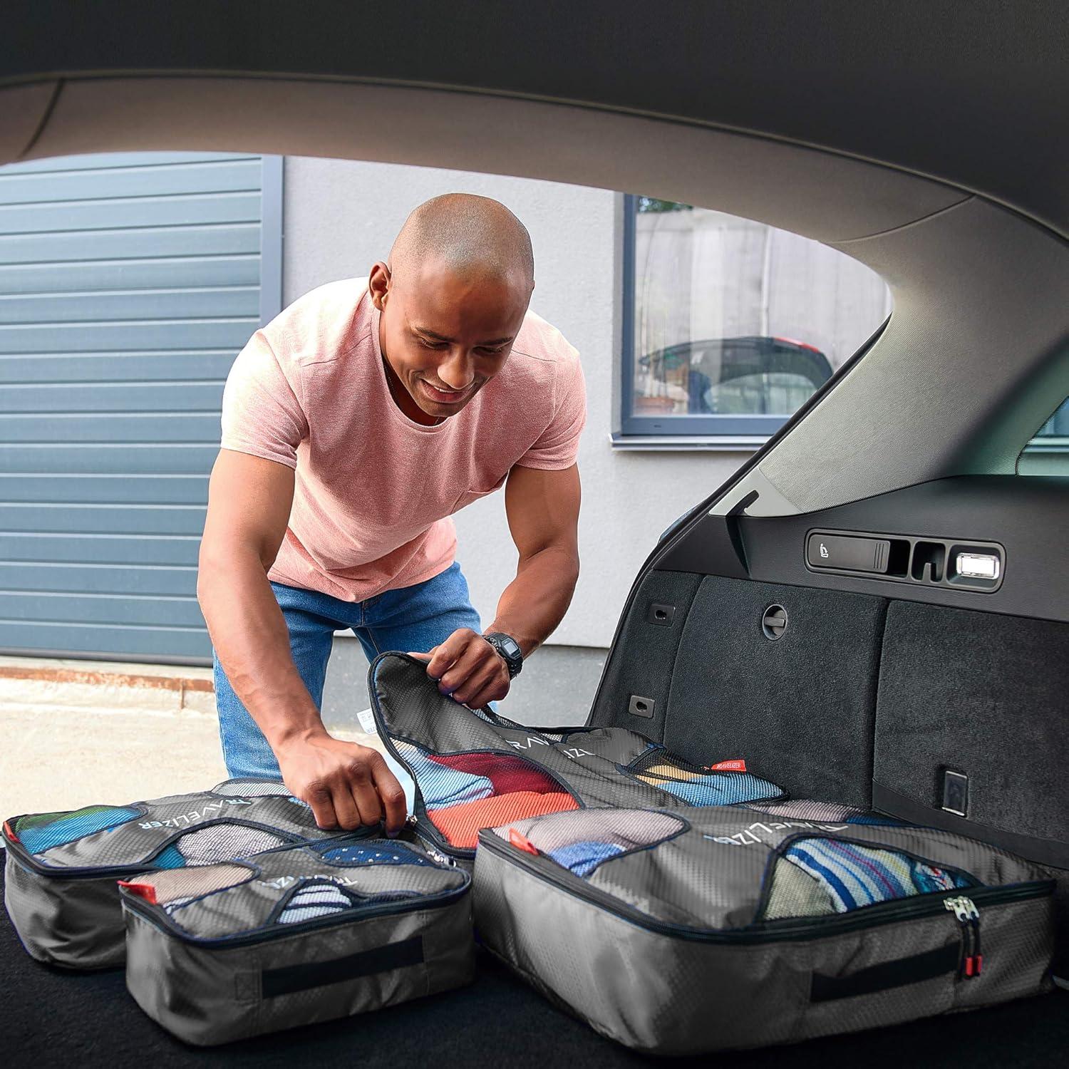 Cubos de Empaque para Viaje Travelizer 5 Piezas Gris