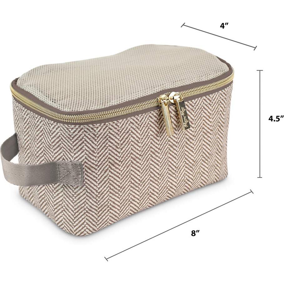 Set de 3 Cubos de Empaque Itzy Ritzy Beige para Viaje