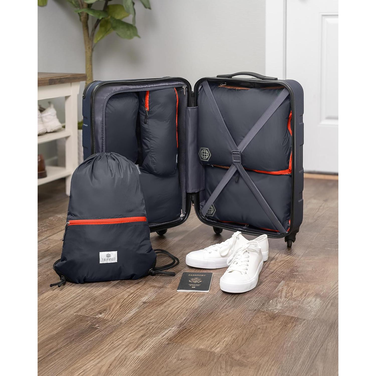 Juego de Cubos de Compresión 6 Piezas TRIPPED para Viaje