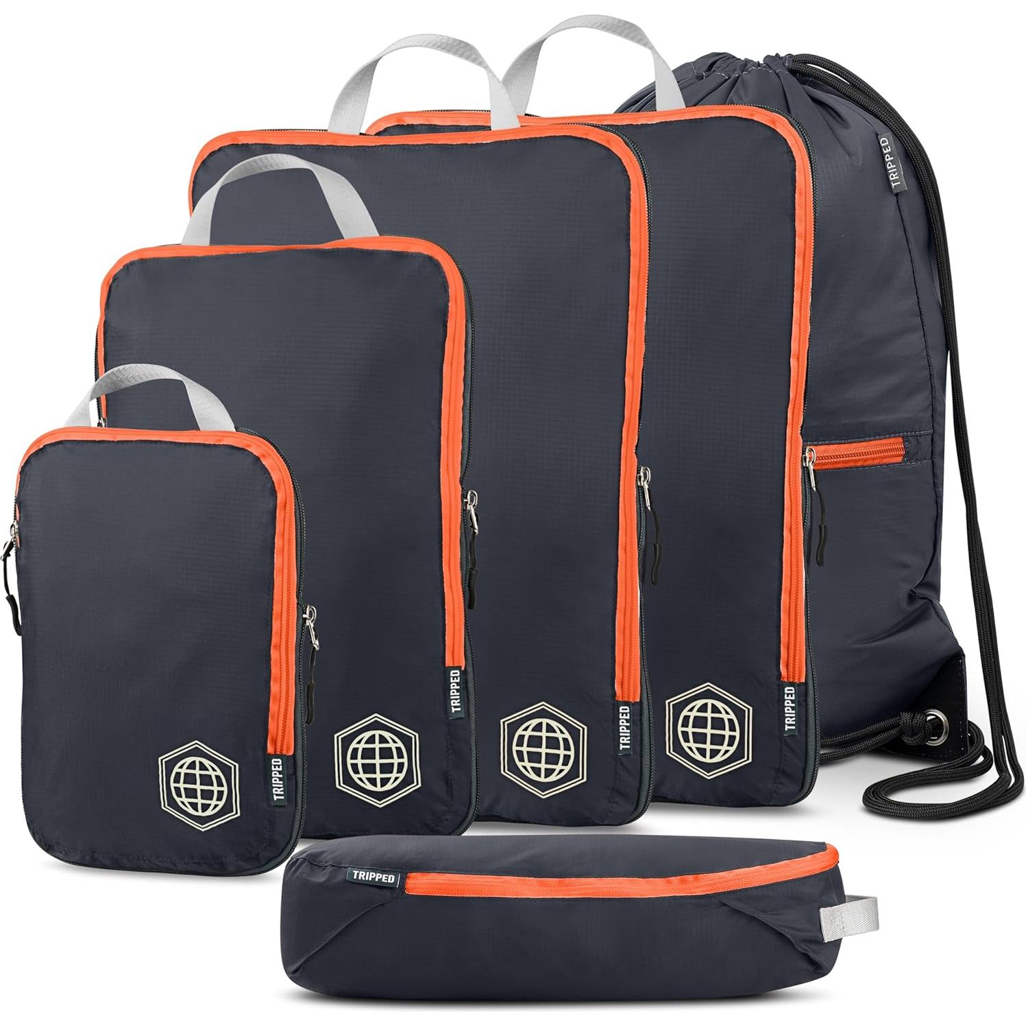 Juego de Cubos de Compresión 6 Piezas TRIPPED para Viaje