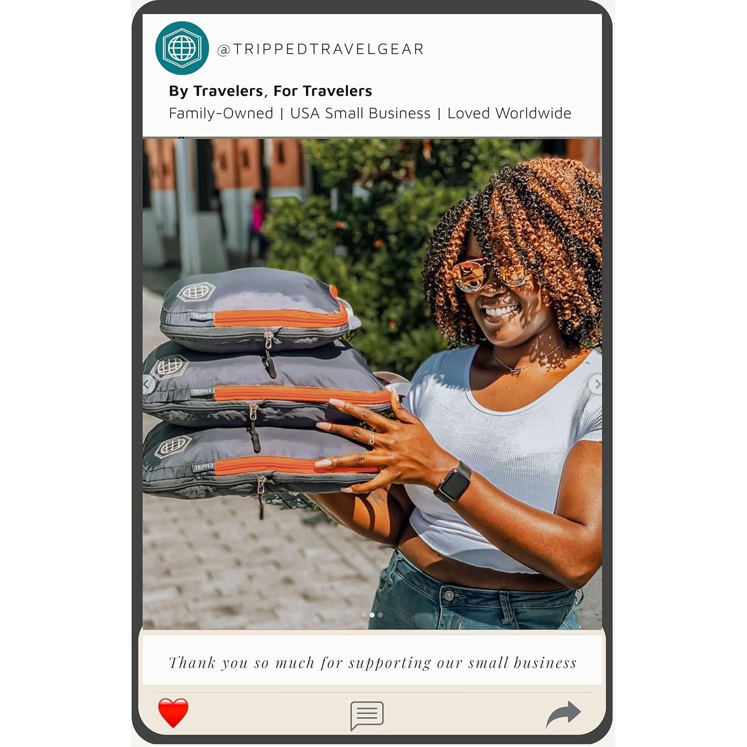 Juego de Cubos de Compresión 6 Piezas TRIPPED para Viaje