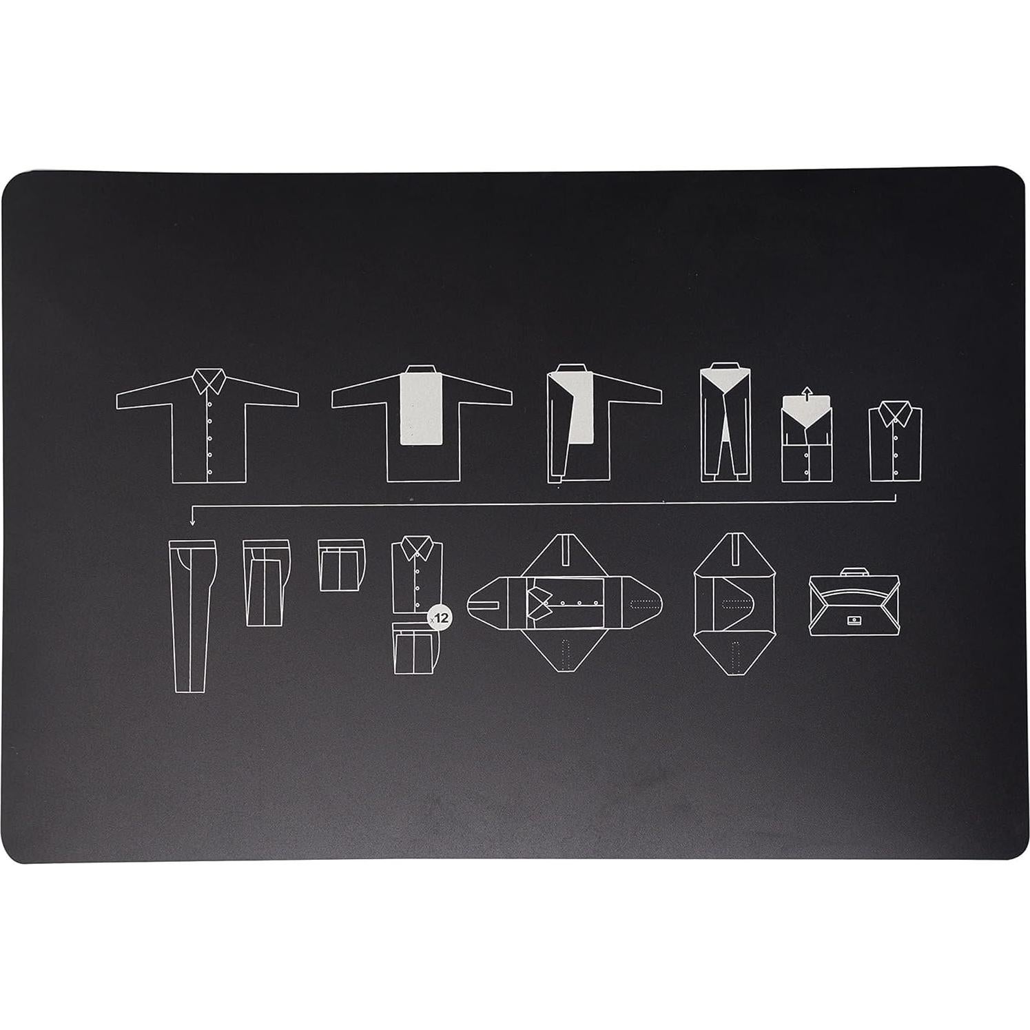 Carpeta de Empaque para Ropa de Viaje 43x31 cm Negro