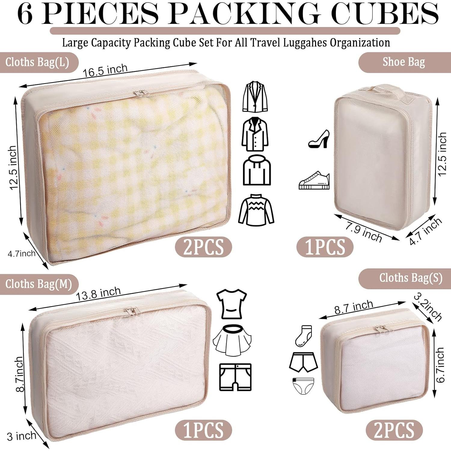 Set de 12 Cubos Organizadores de Equipaje Shappy Nylon