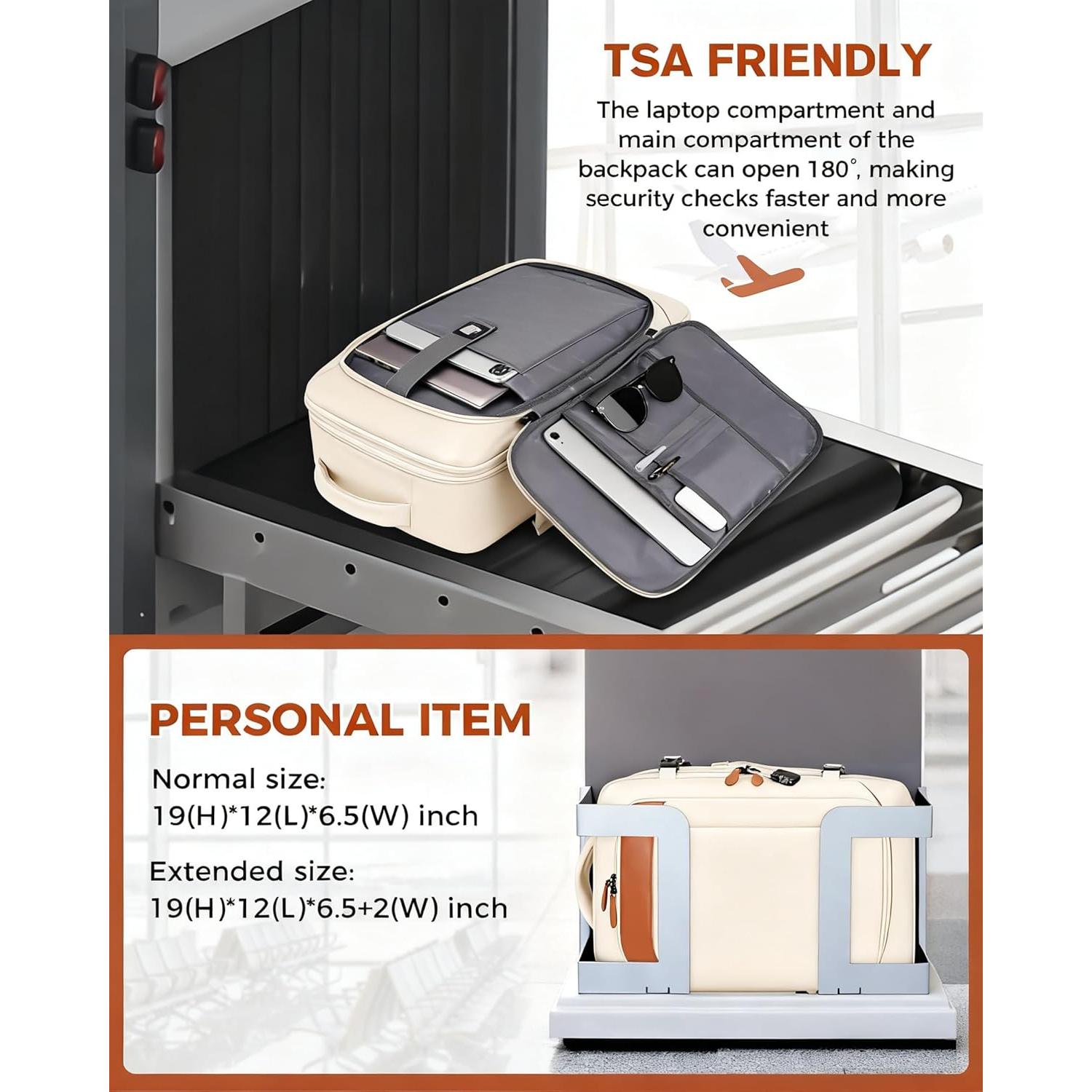 Mochila de Viaje Vancropak 40L Expandible para Laptop 17"