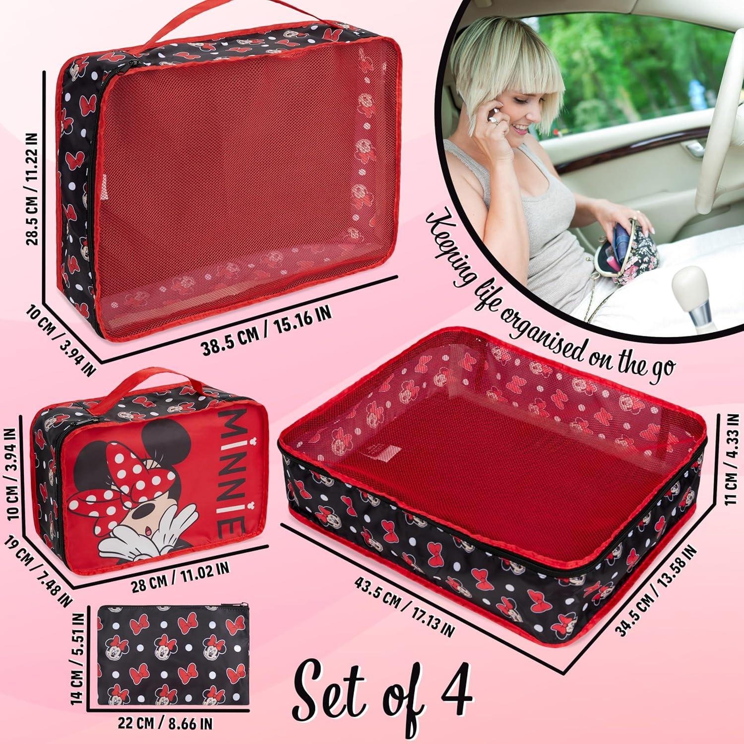 Set de Organizadores de Empaque Disney - 4 Piezas Minnie Mouse