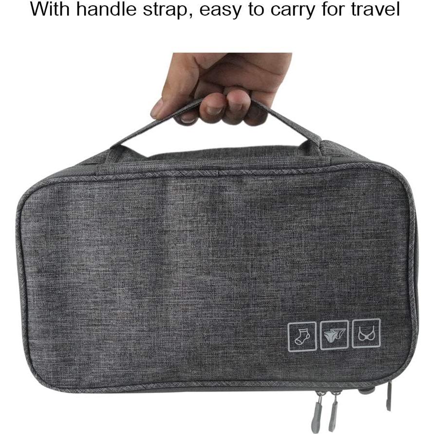 Organizador de Ropa Interior IVYRISE Gris 3 Compartimentos