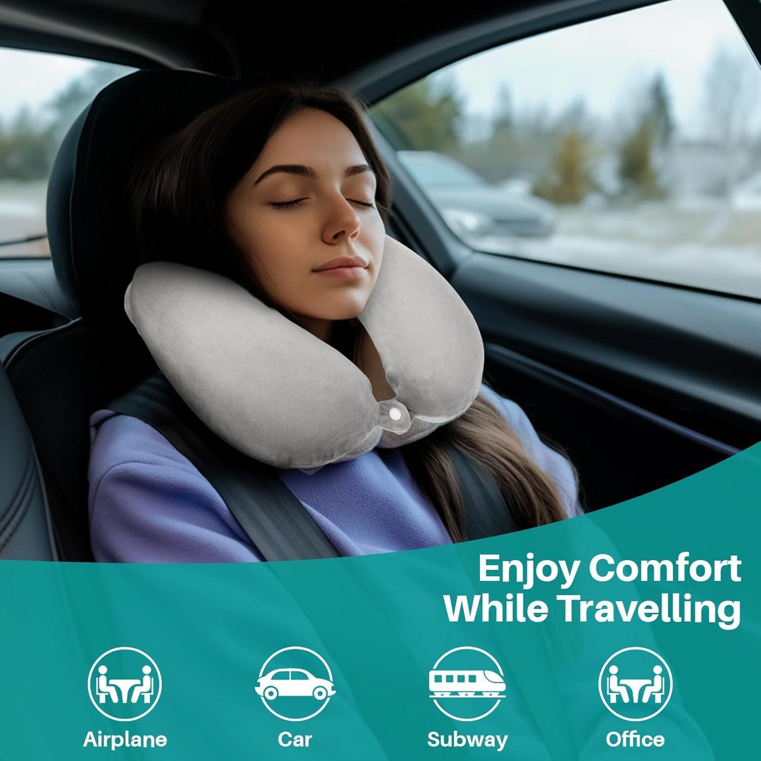 Almohada de Cuello RAINFLOW QWL - Espuma Viscoelástica Gris