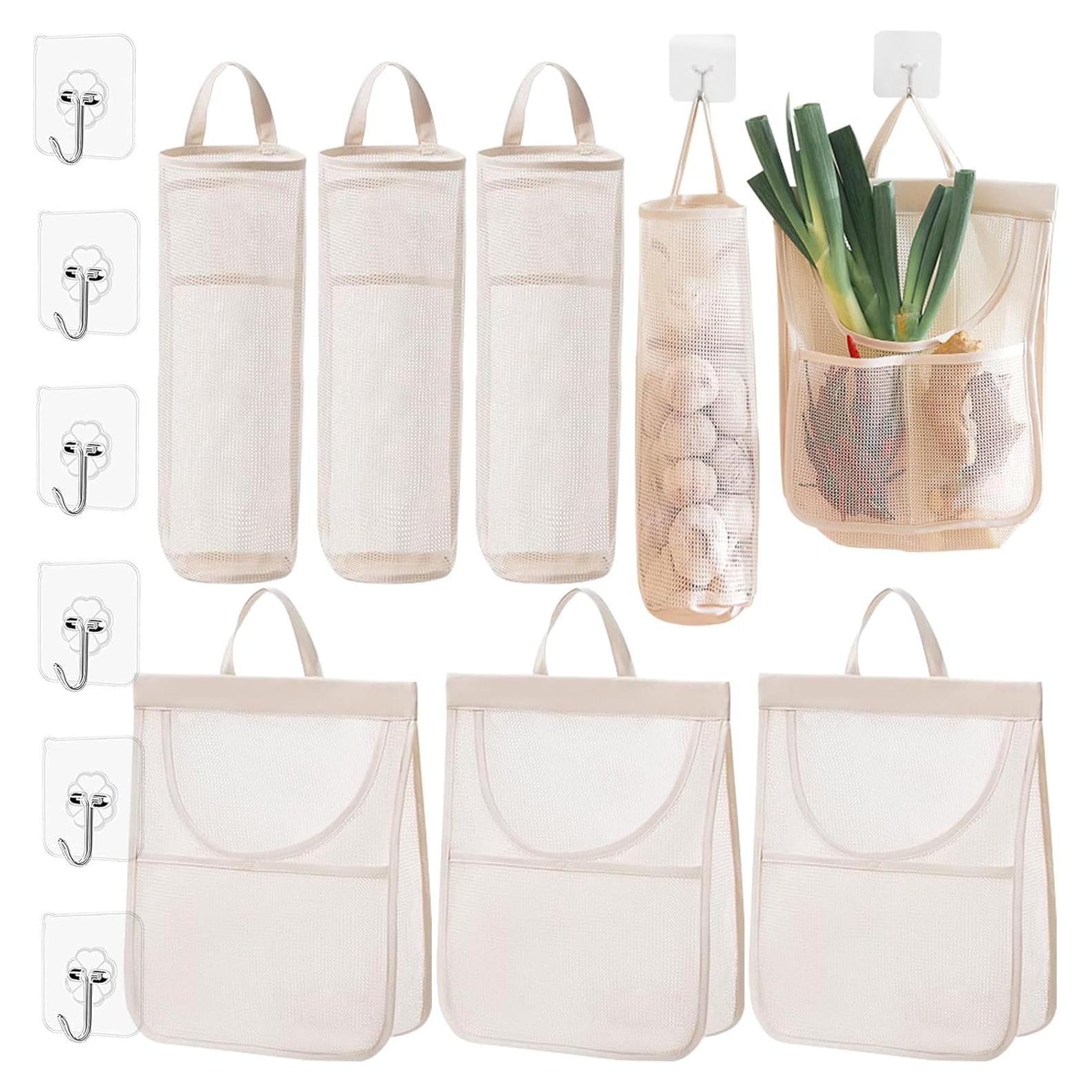 6 Bolsas Reutilizables NGETC para Almacenamiento de Verduras