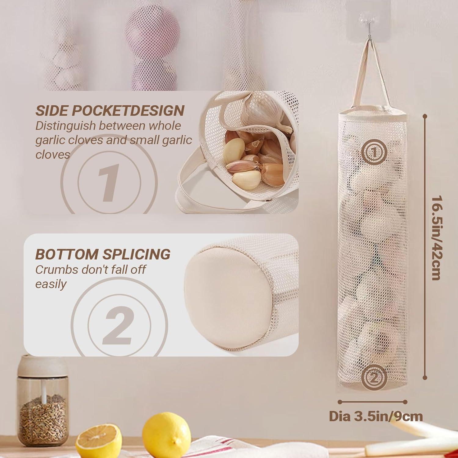 6 Bolsas Reutilizables NGETC para Almacenamiento de Verduras