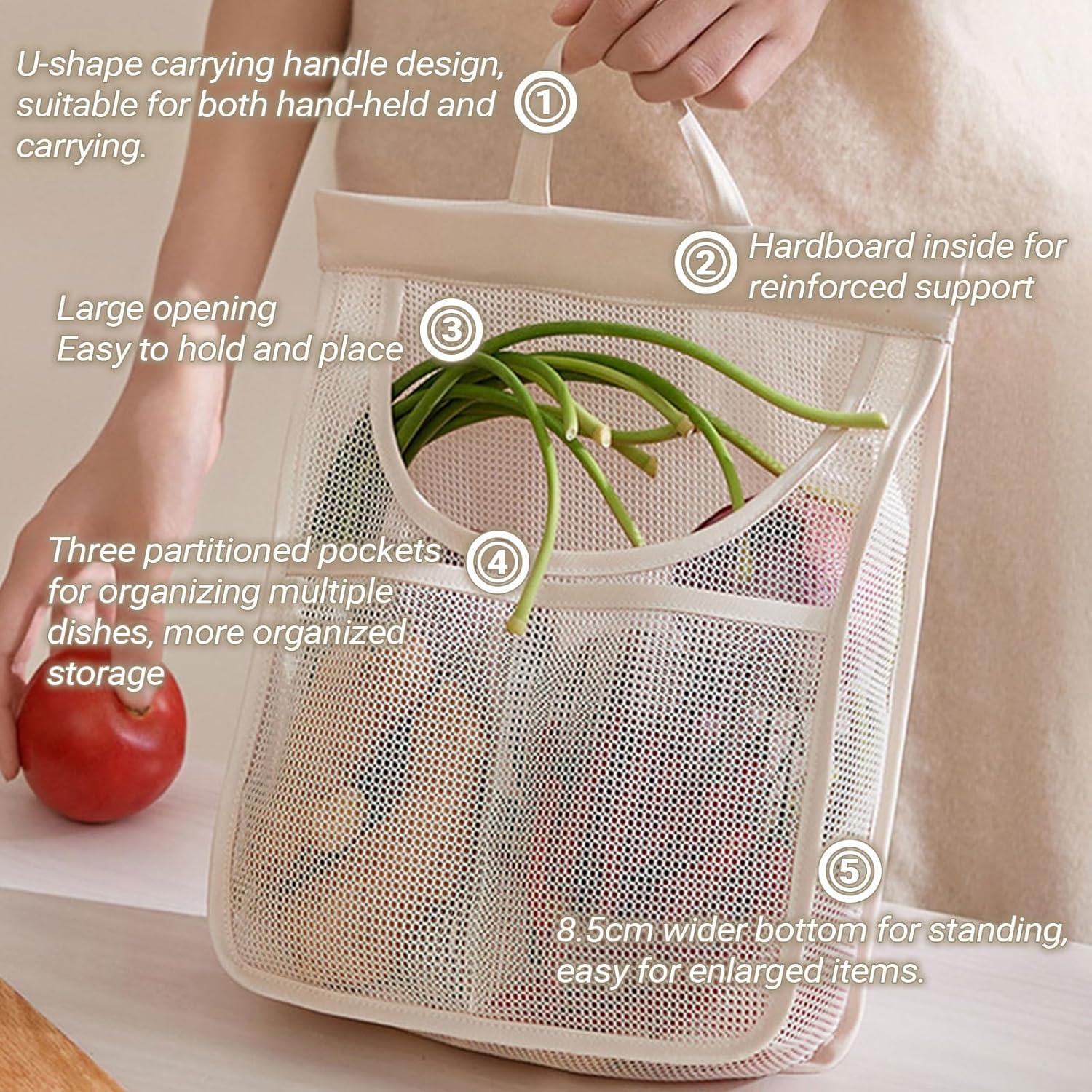 6 Bolsas Reutilizables NGETC para Almacenamiento de Verduras