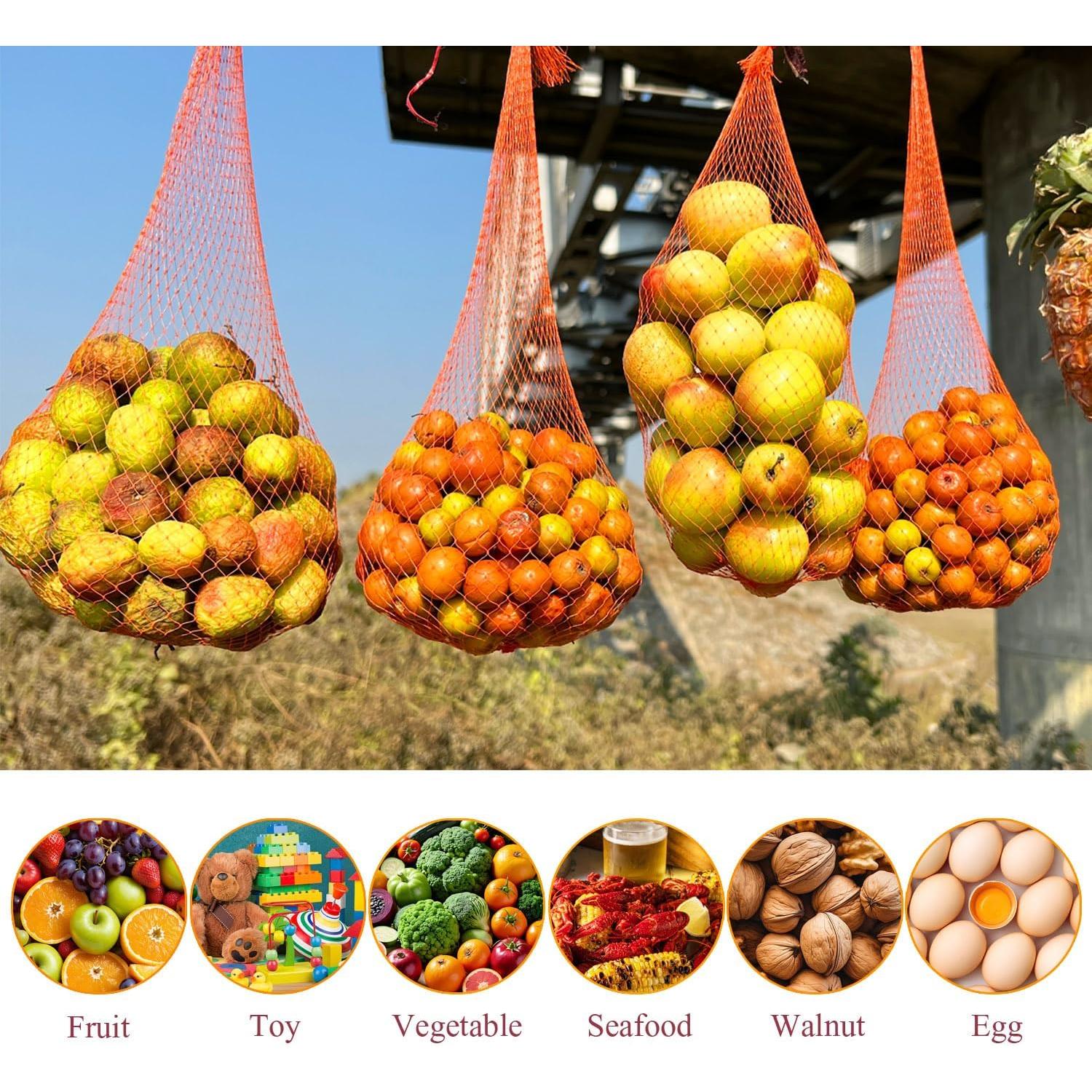 Limso 100 Bolsas de Malla Nylon para Hervir Mariscos 60cm Verde