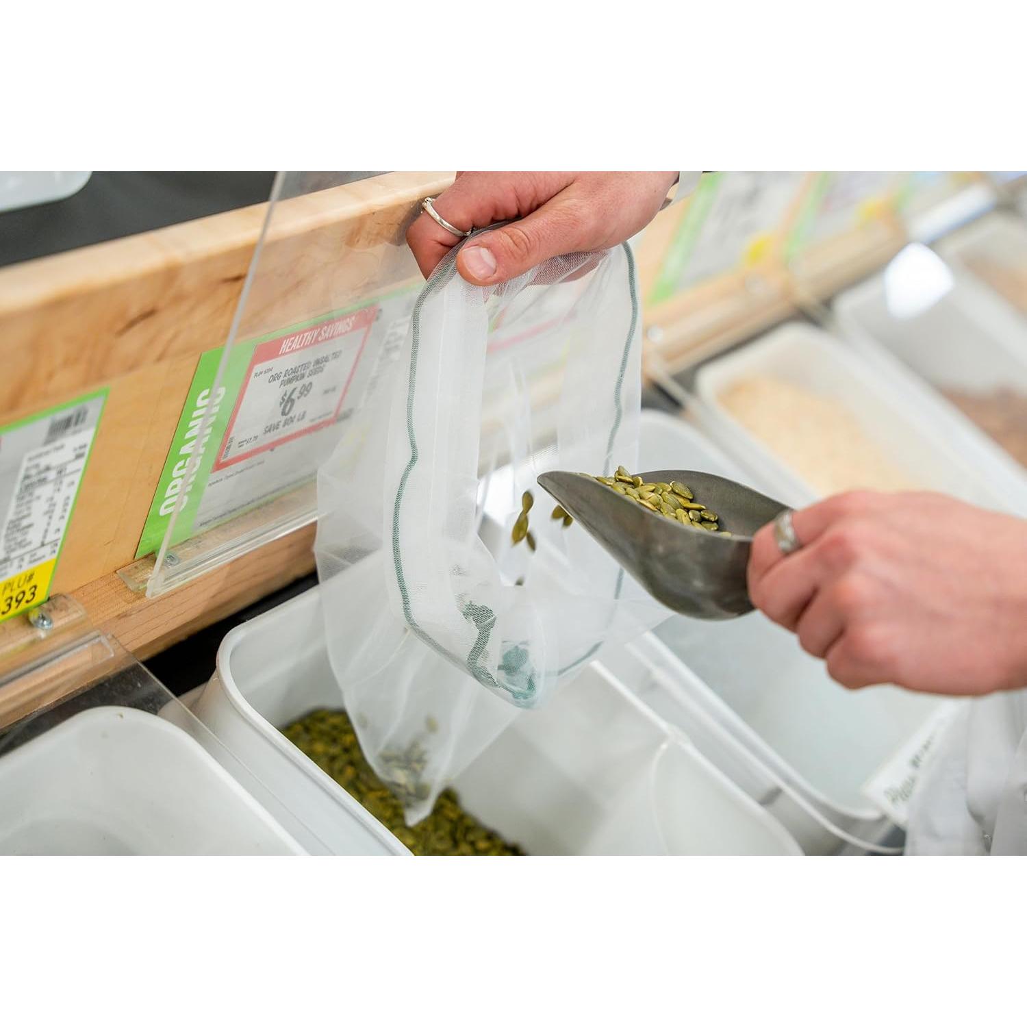 Conjunto de 9 Bolsas de Malla Reutilizables Earthwise Ecológicas