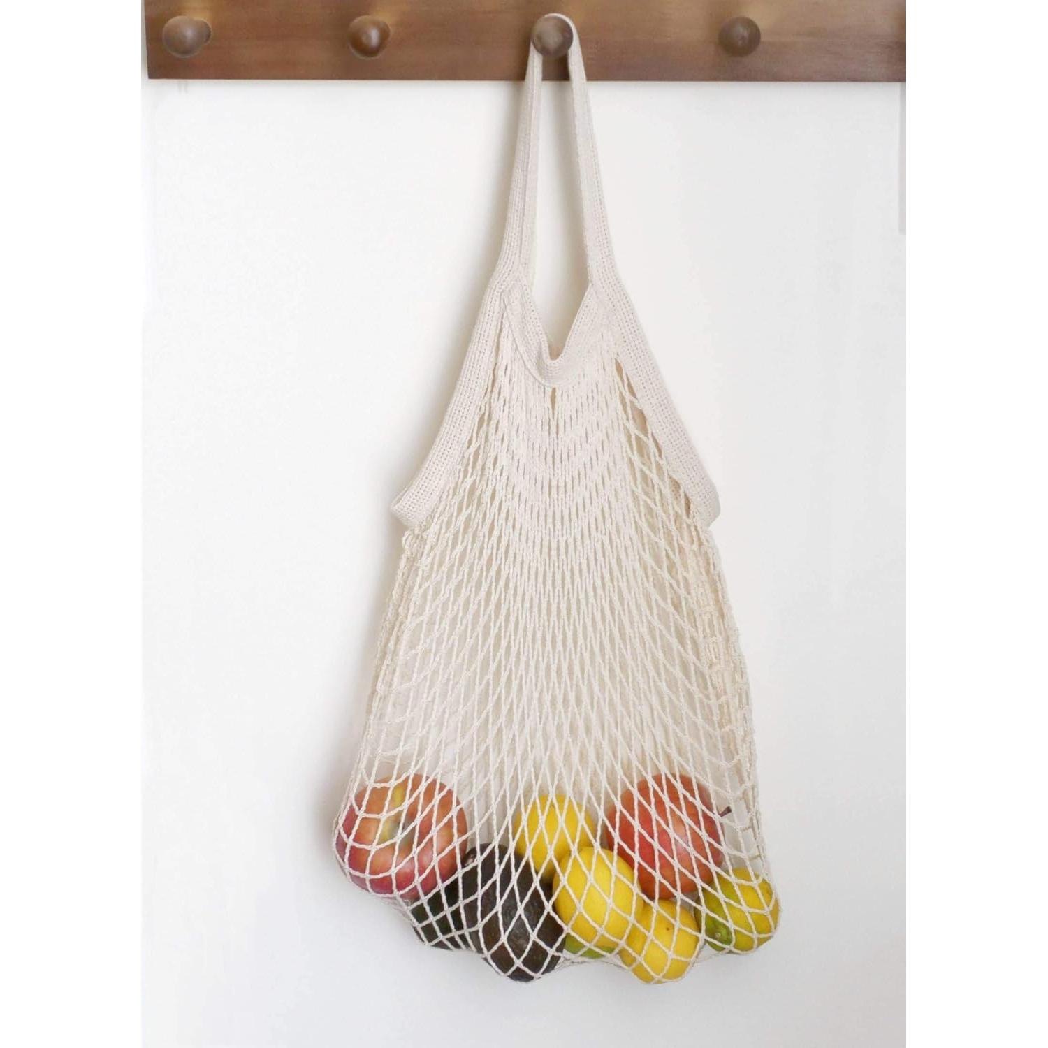 Bolsas de supermercado reutilizables Meetall, 5 paquetes, algodón