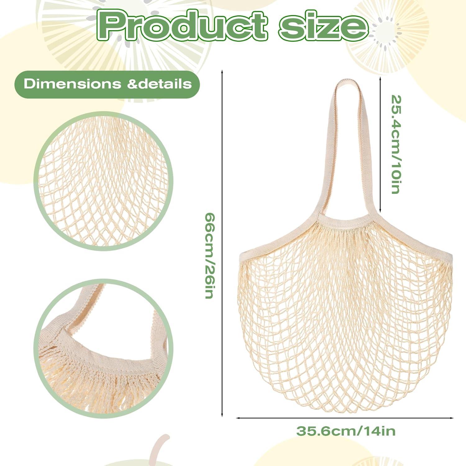 12 Bolsas de Compras Reutilizables de Malla Zelphvt 35x60cm