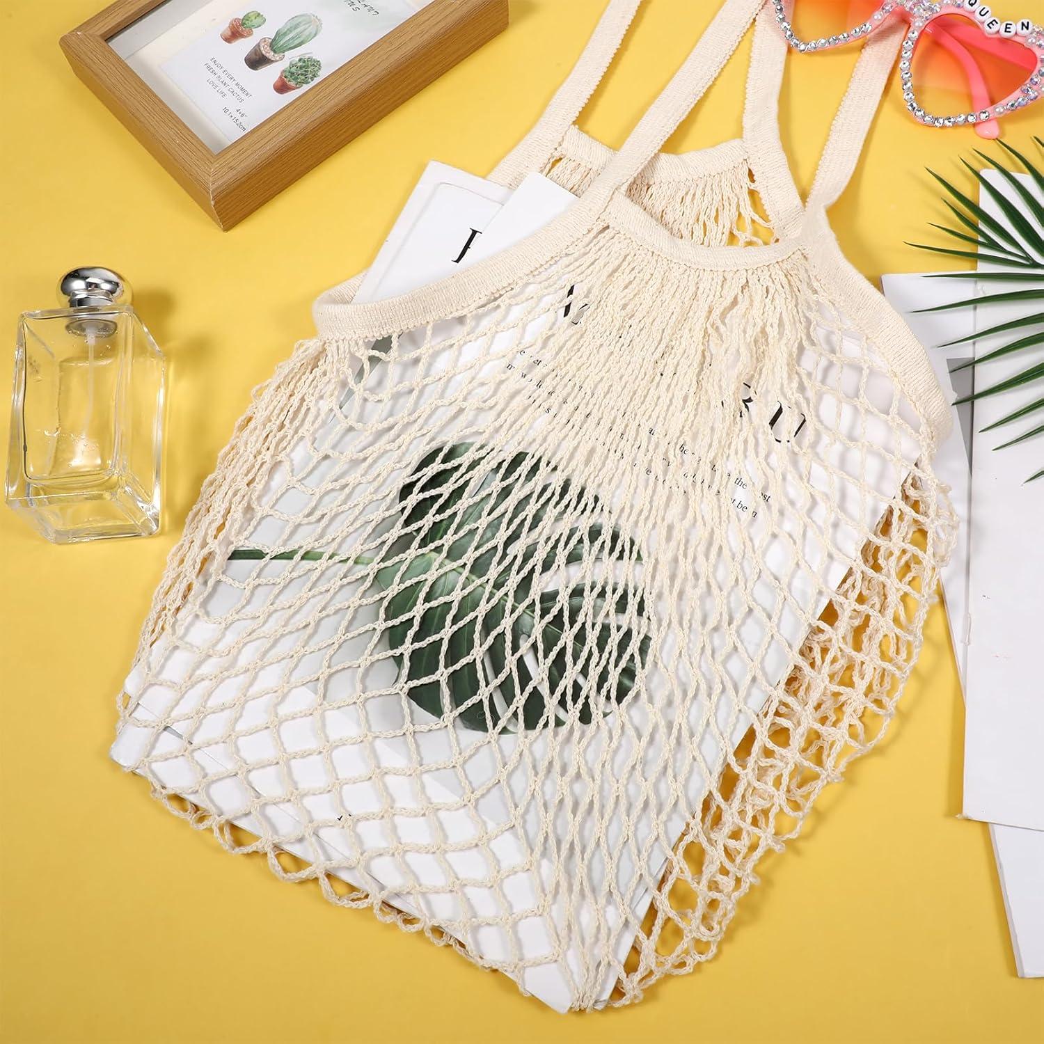 12 Bolsas de Compras Reutilizables de Malla Zelphvt 35x60cm