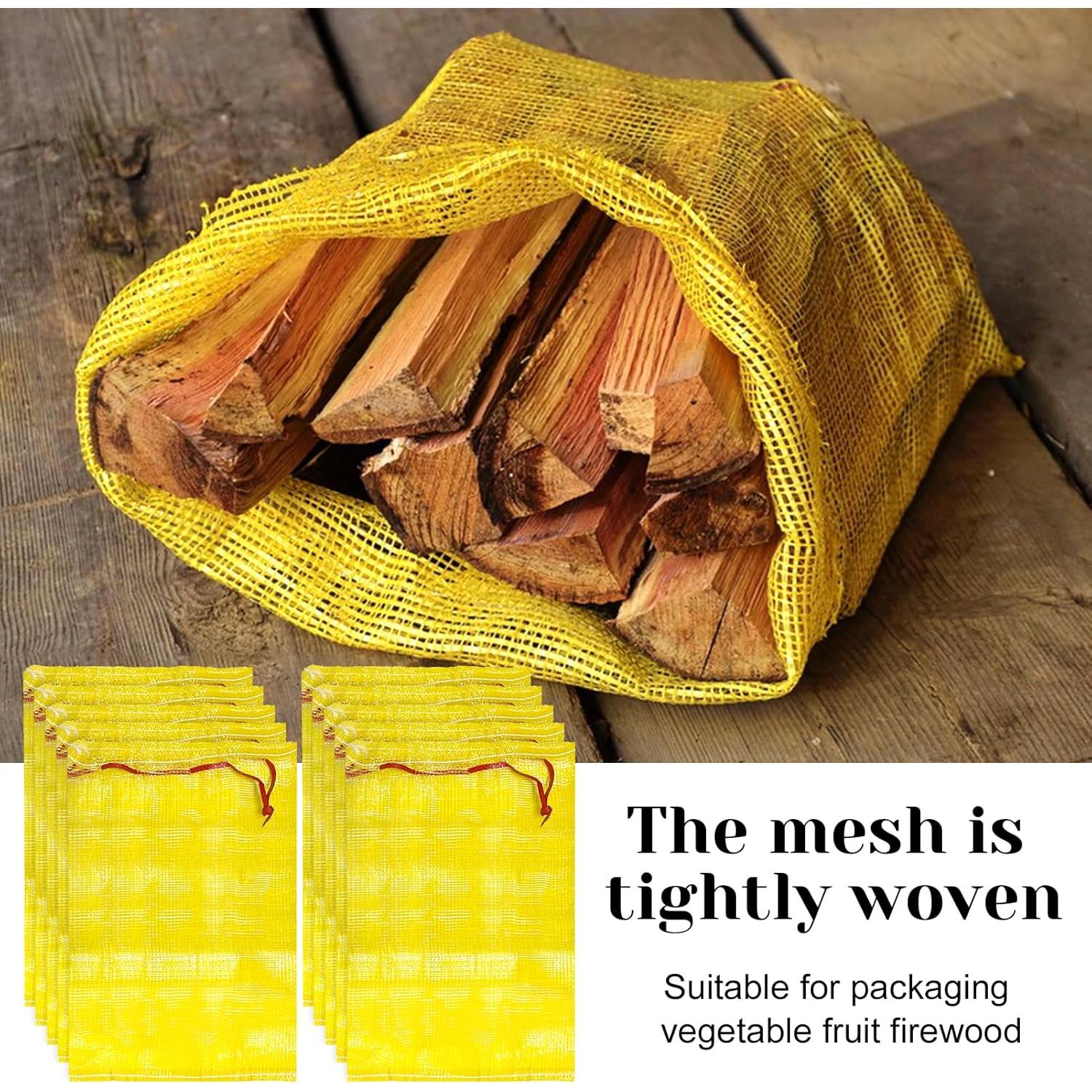 Paquete de 20 Bolsas de Malla Reutilizables Hlimior 43x63.5cm