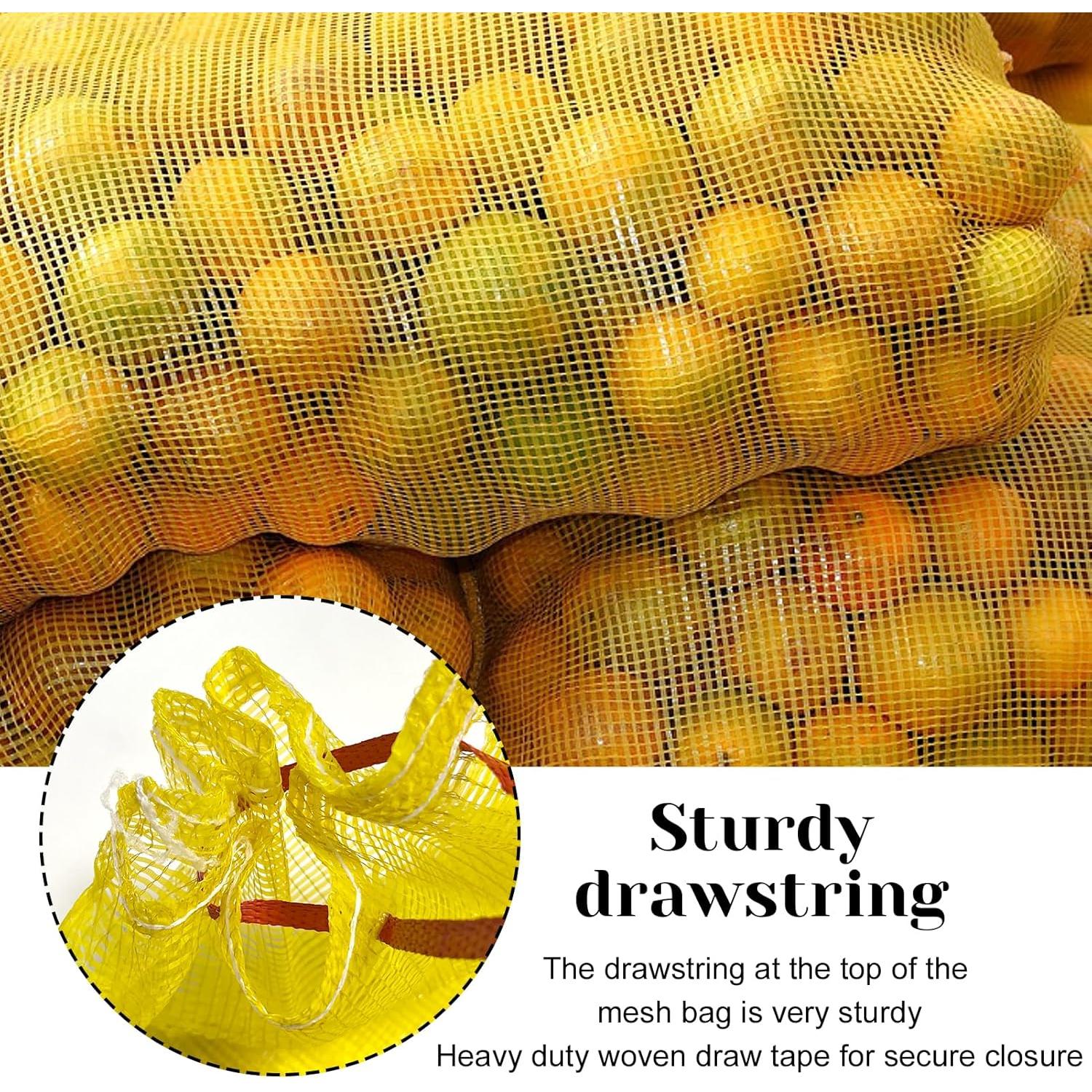 Paquete de 20 Bolsas de Malla Reutilizables Hlimior 43x63.5cm