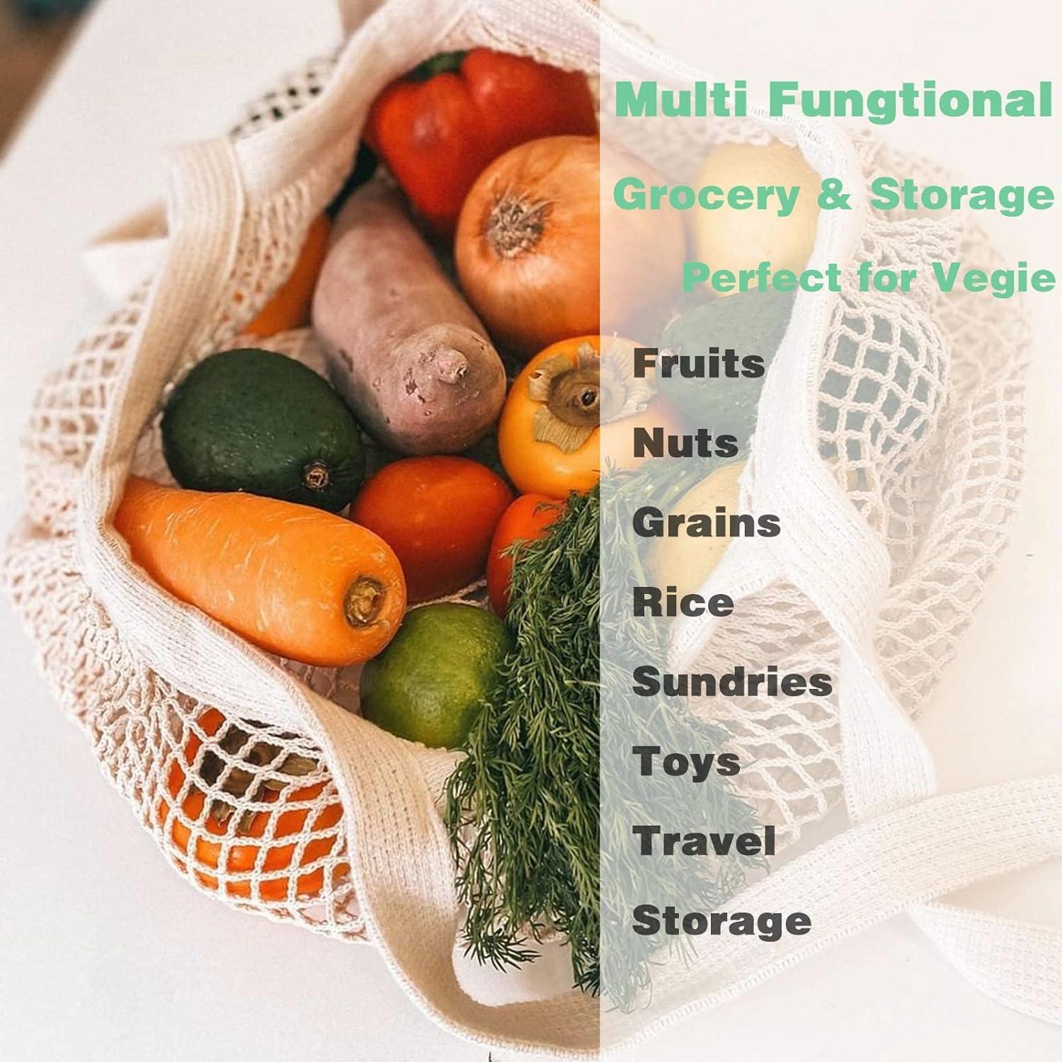 Bolsas Reutilizables de Algodón YOYI YOYI - Set de 3 Malla