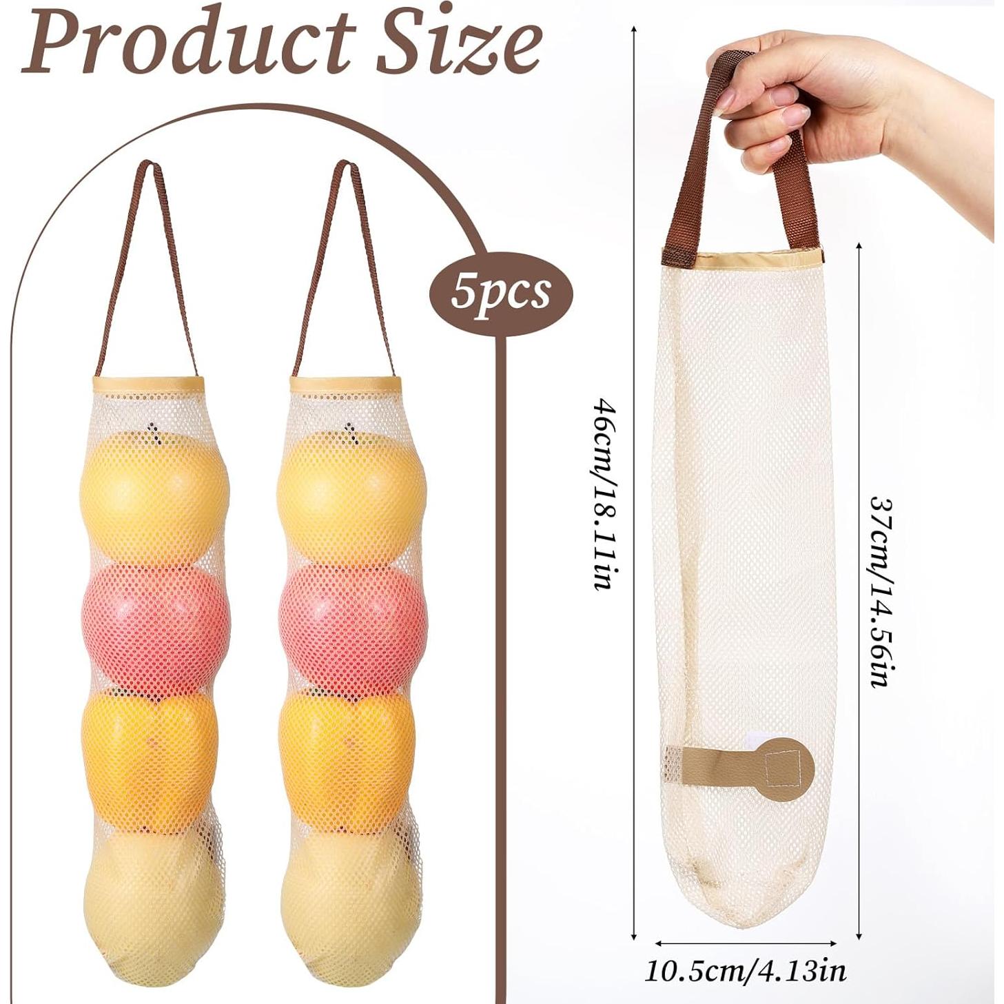 Bolsas de Almacenamiento de Malla Colgantes LXUEJIE - 5 Piezas 43.2 cm