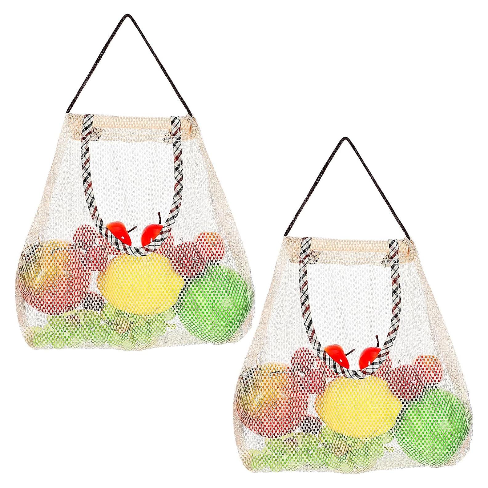 2 Bolsas Colgantes de Malla Fyntave para Frutas y Verduras