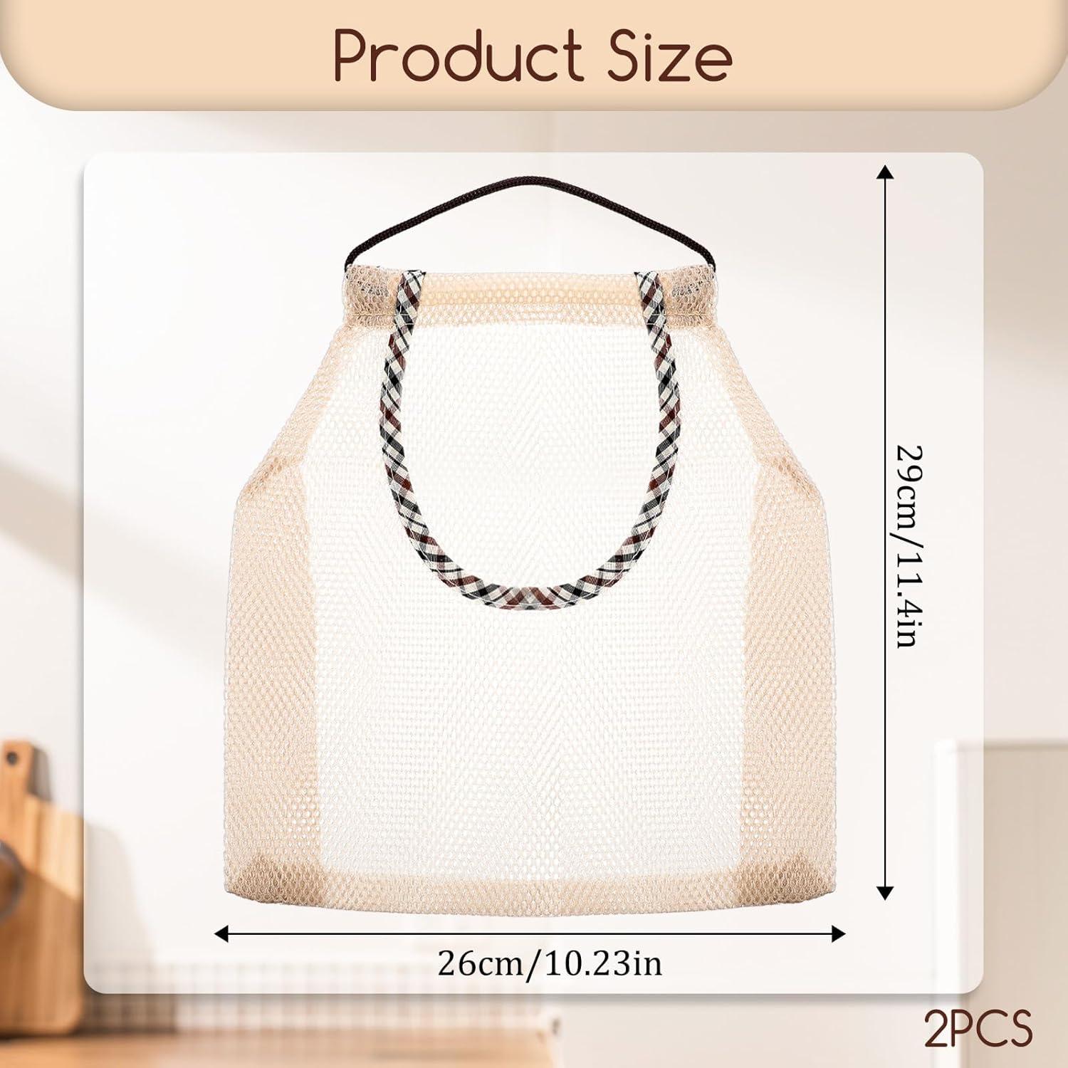 2 Bolsas Colgantes de Malla Fyntave para Frutas y Verduras